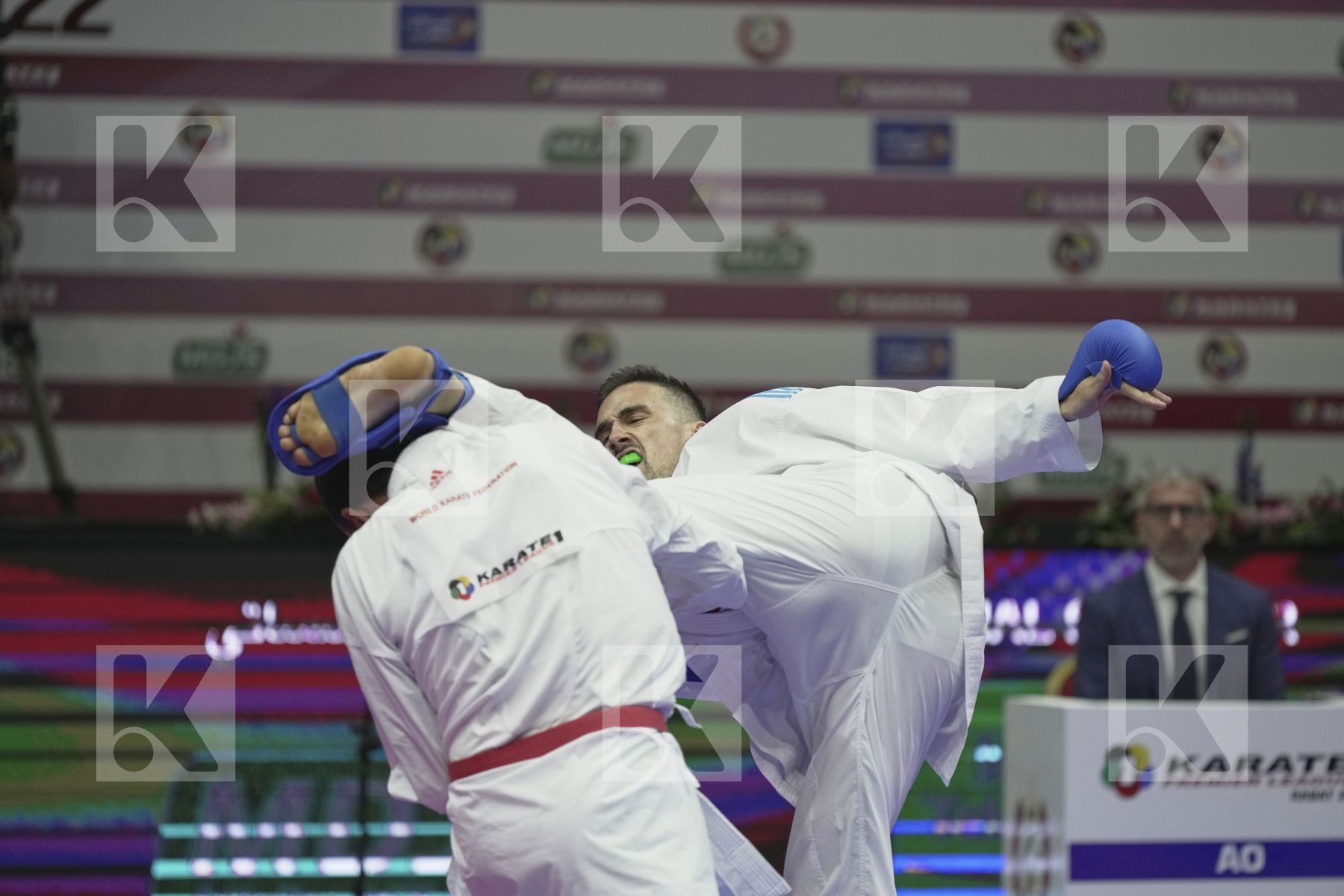 Kumite bronze bout featuring KVESIC IVAN & SLIMANI THAMEUR