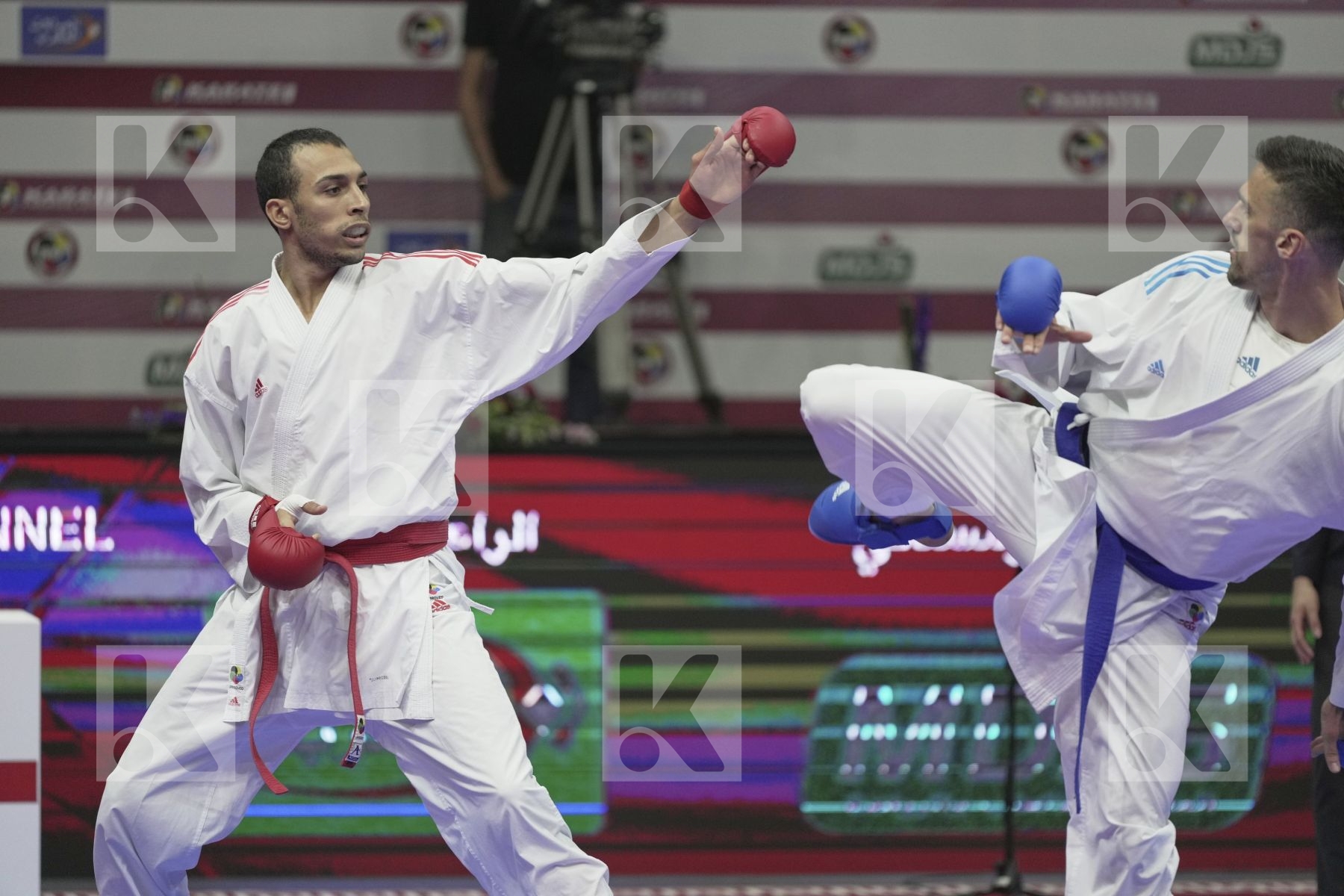 Kumite bronze bout featuring KVESIC IVAN & SLIMANI THAMEUR