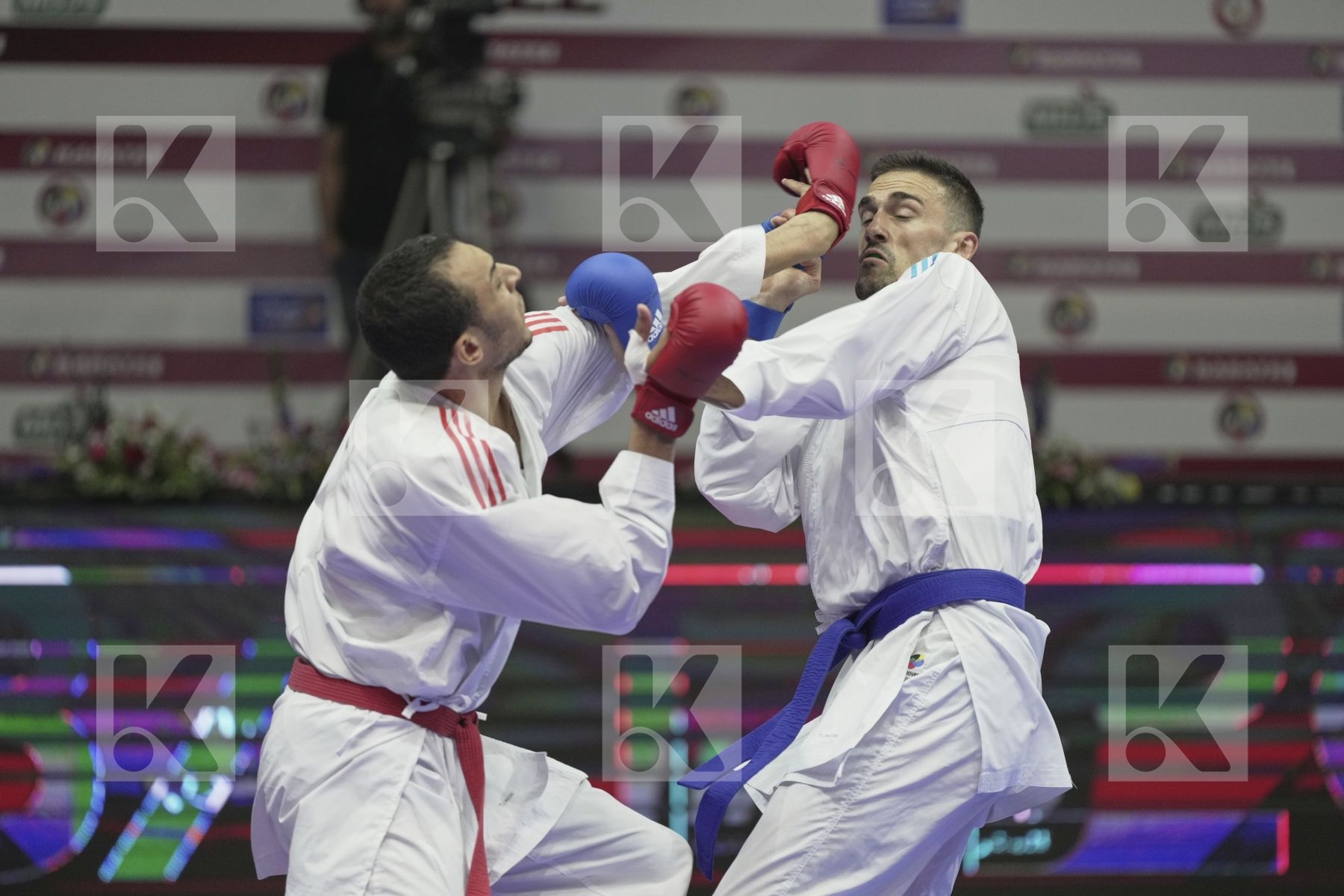 Kumite bronze bout featuring KVESIC IVAN & SLIMANI THAMEUR