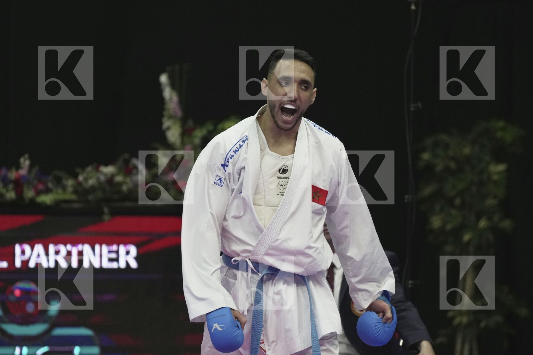 Kumite bronze bout featuring Ramadan Mohamed & ECH-CHAABI NABIL