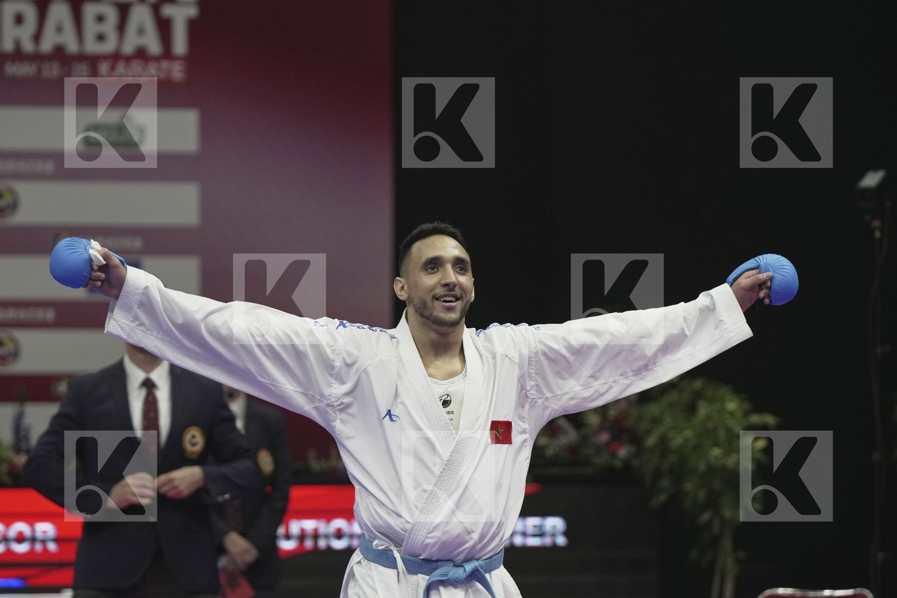 Kumite bronze bout featuring Ramadan Mohamed & ECH-CHAABI NABIL