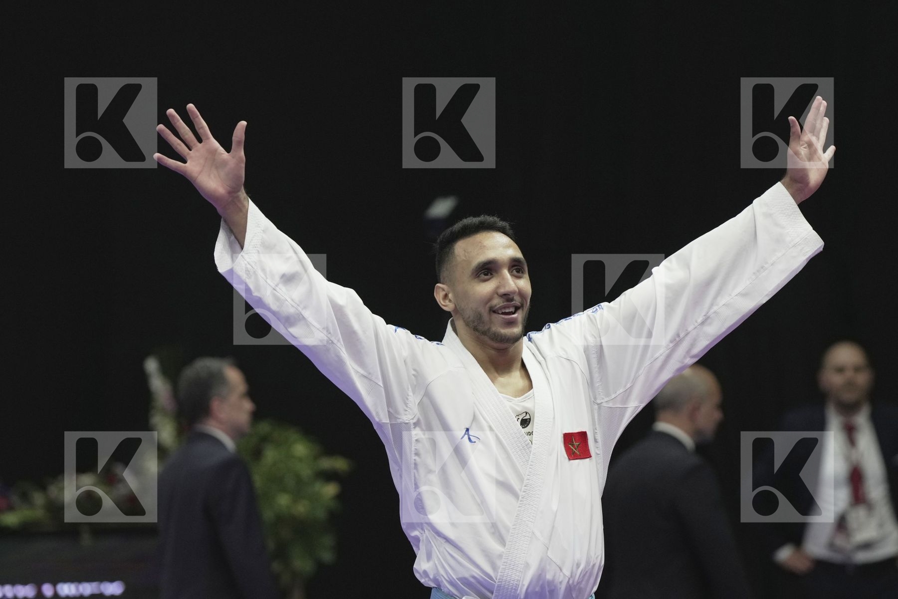 Kumite bronze bout featuring Ramadan Mohamed & ECH-CHAABI NABIL