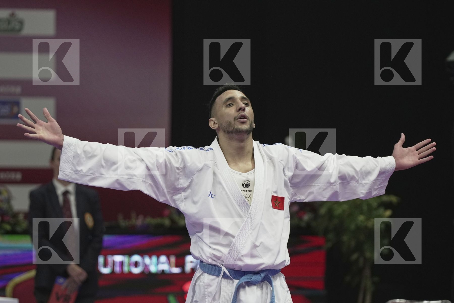 Kumite bronze bout featuring Ramadan Mohamed & ECH-CHAABI NABIL