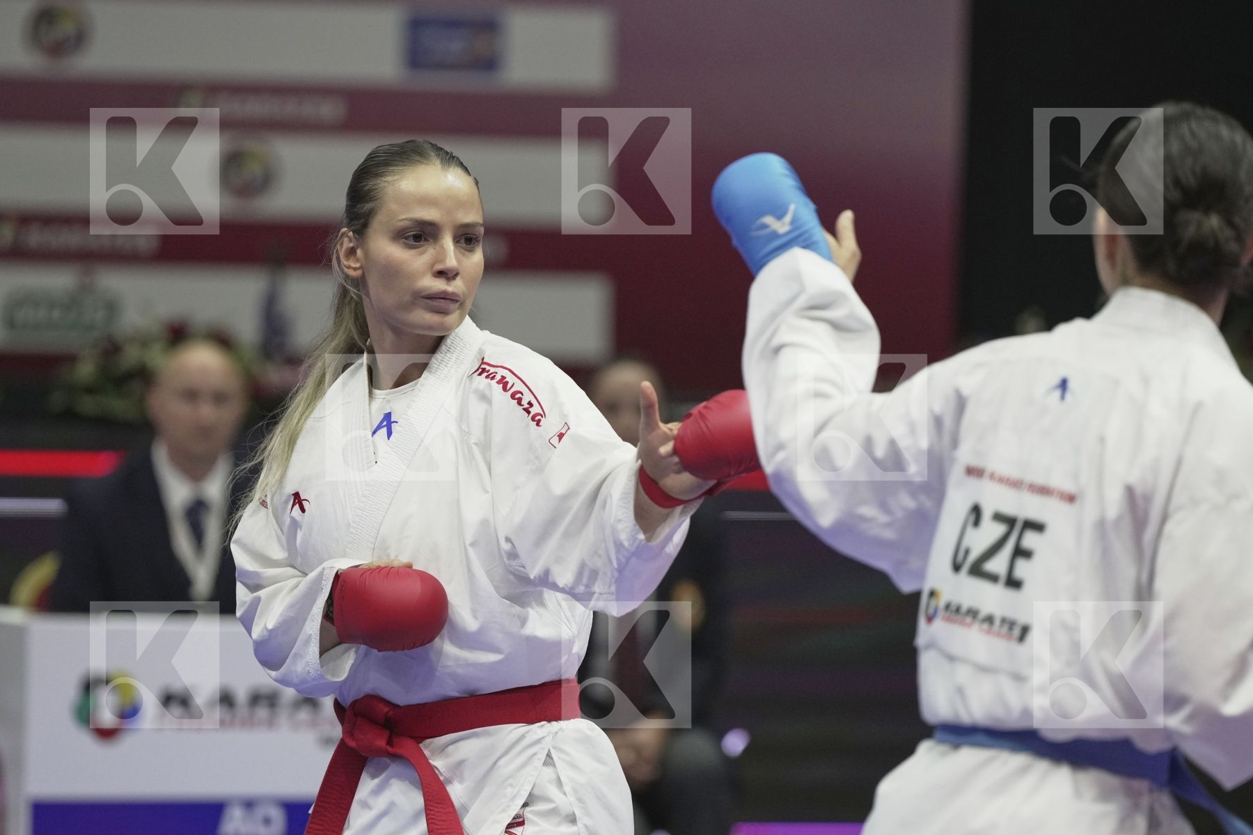 Kumite bronze bout featuring ORANA FORTESA & SACHOVA MARTINA