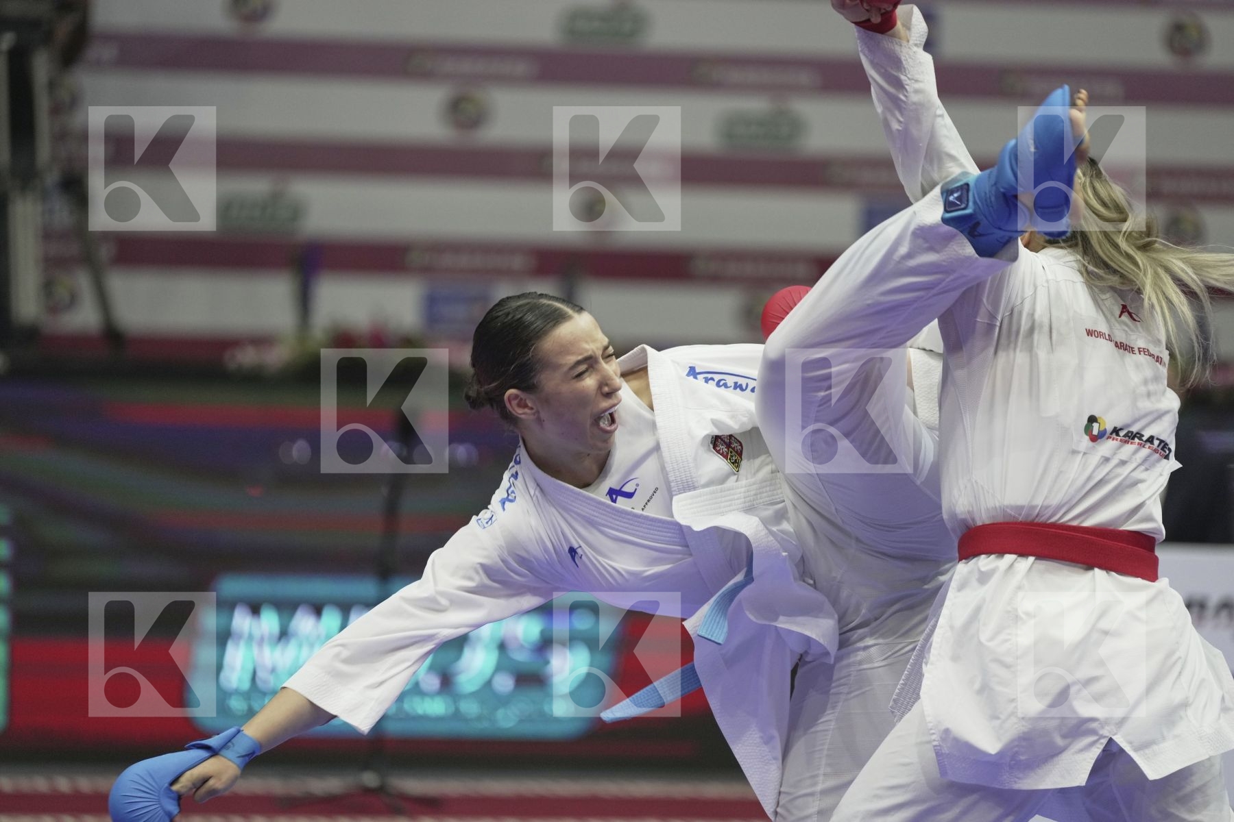 Kumite bronze bout featuring ORANA FORTESA & SACHOVA MARTINA