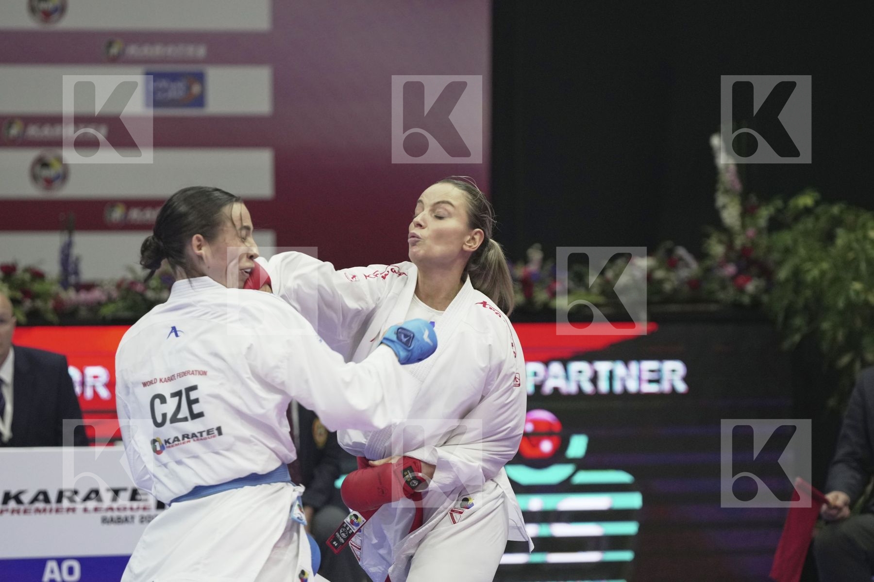 Kumite bronze bout featuring ORANA FORTESA & SACHOVA MARTINA