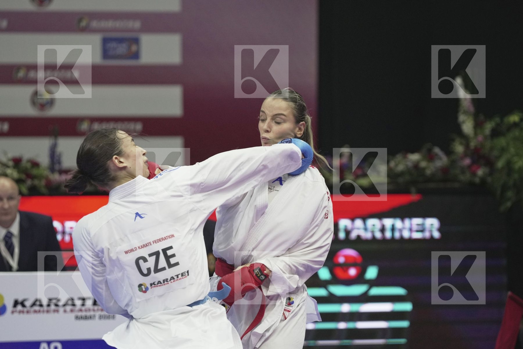 Kumite bronze bout featuring ORANA FORTESA & SACHOVA MARTINA