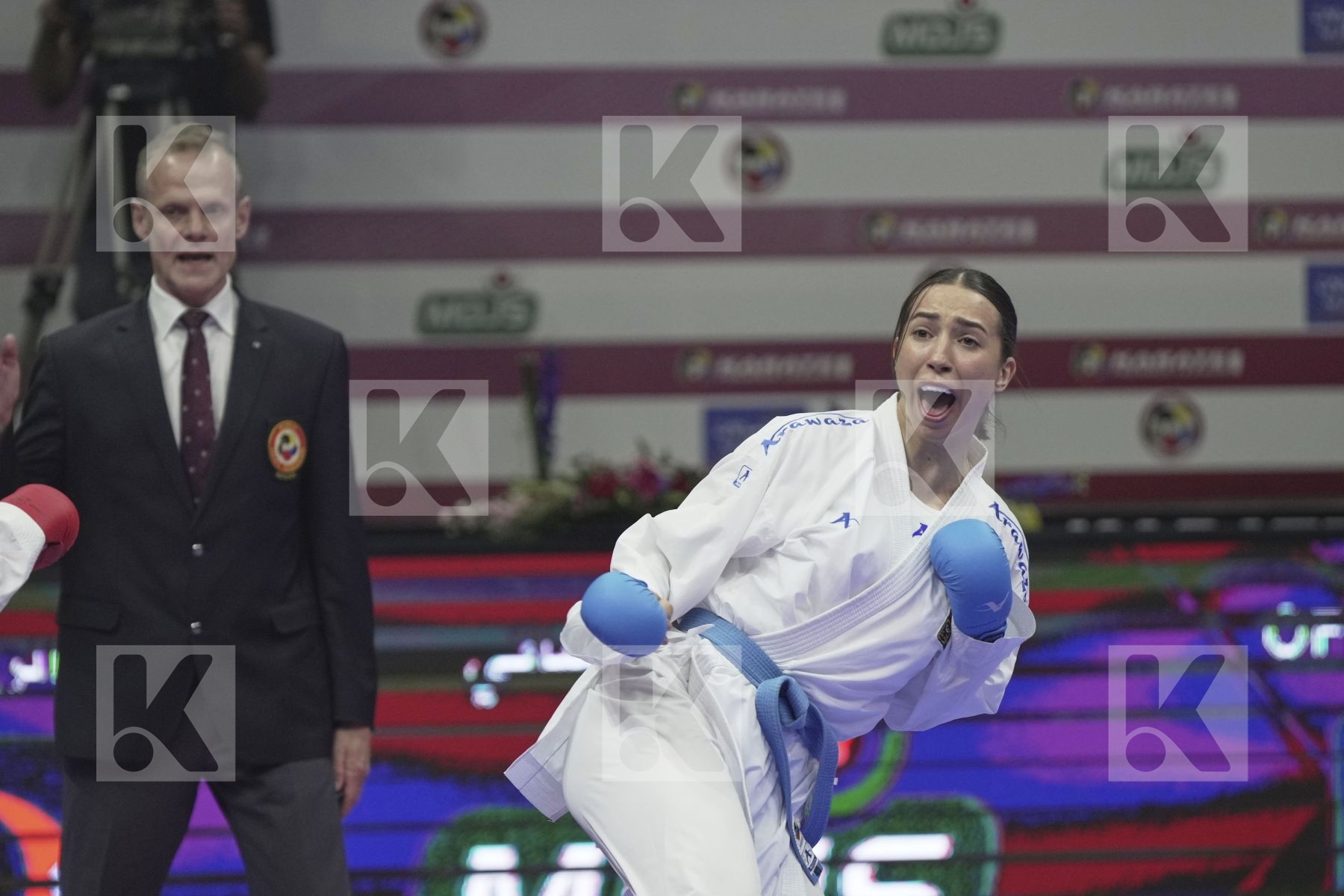 Kumite bronze bout featuring ORANA FORTESA & SACHOVA MARTINA