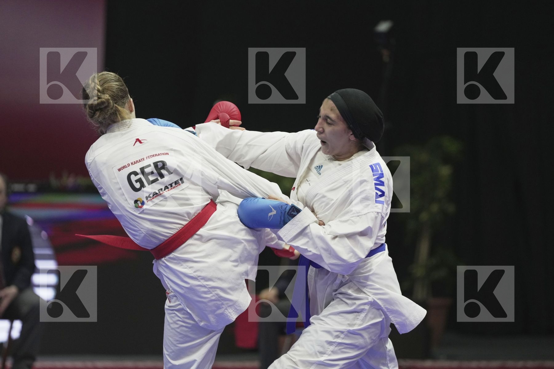 Kumite bronze bout featuring STAMER SELINA & HELMY HABIBA