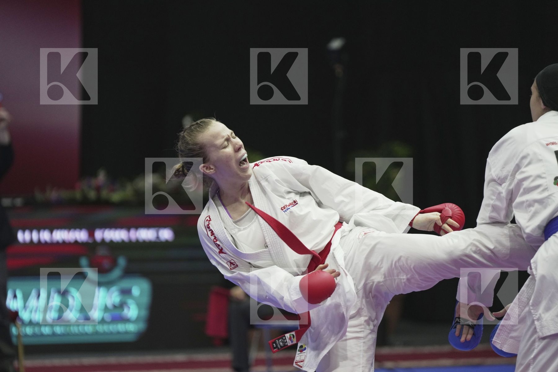 Kumite bronze bout featuring STAMER SELINA & HELMY HABIBA