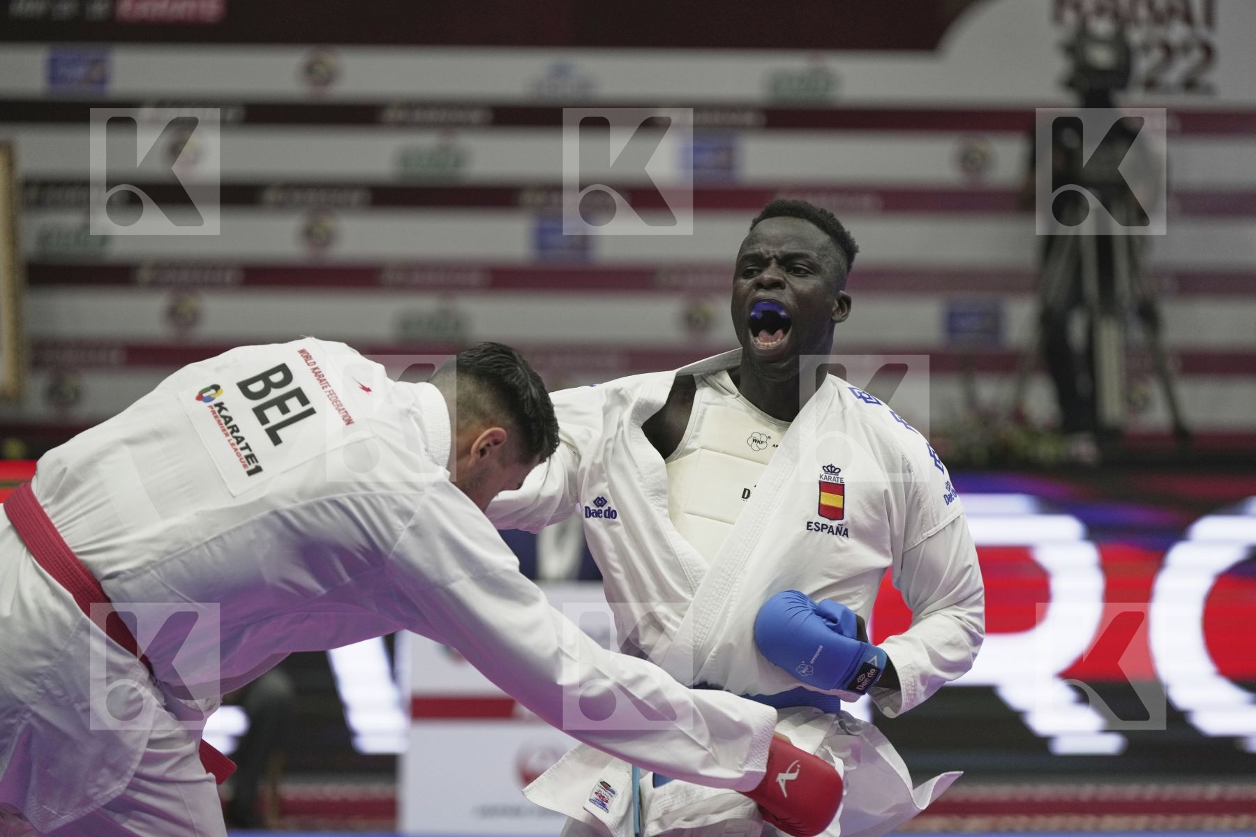 Kumite bronze bout featuring SECK SAKHO BABACAR & COSTA LUCA