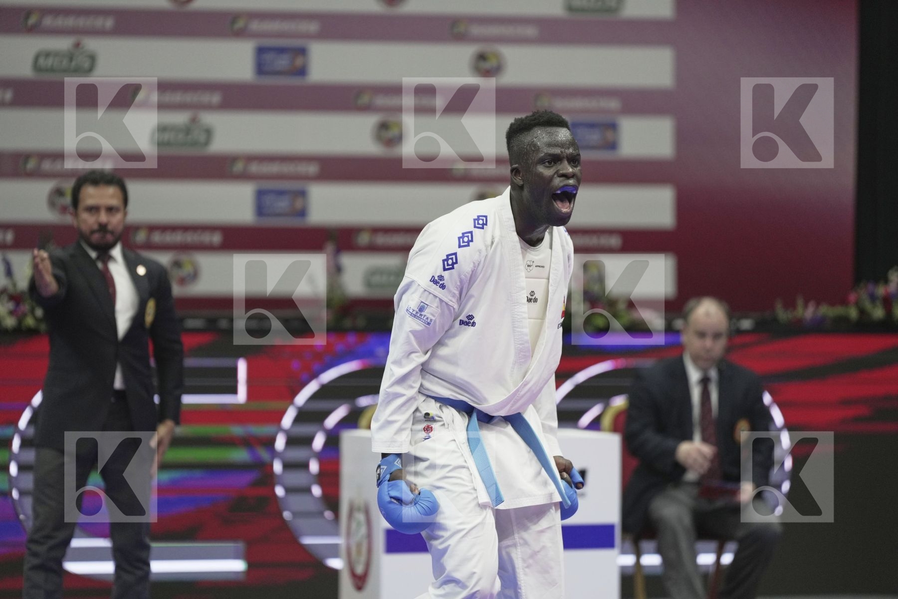 Kumite bronze bout featuring SECK SAKHO BABACAR & COSTA LUCA