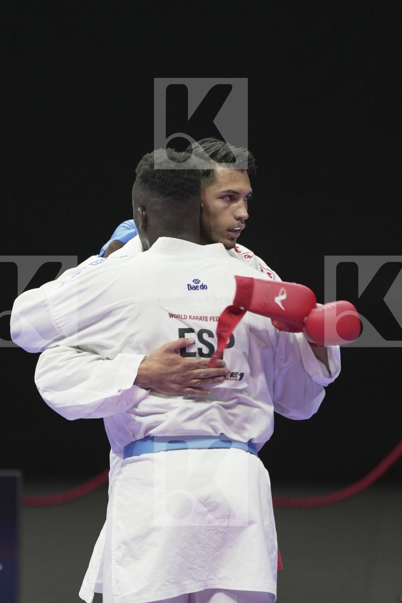 Kumite bronze bout featuring SECK SAKHO BABACAR & COSTA LUCA