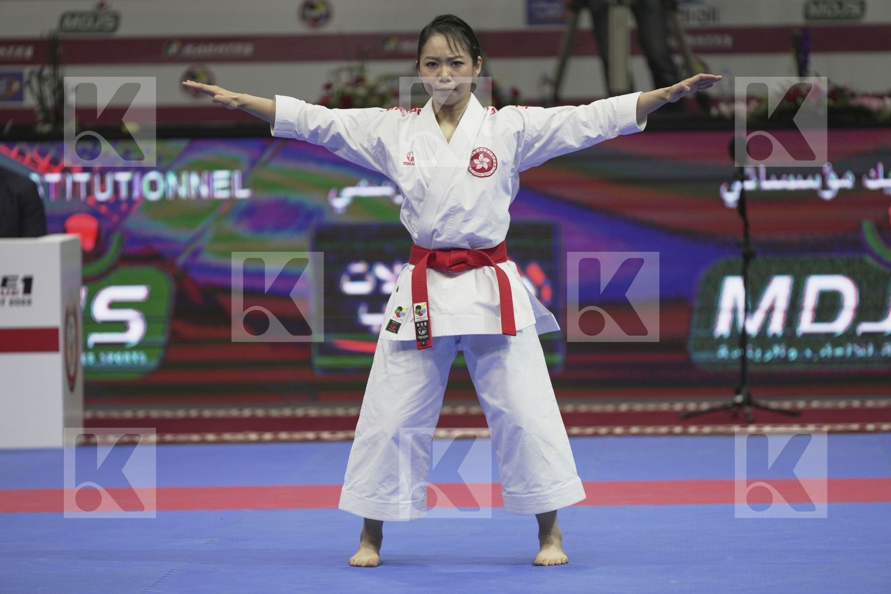 Kata final bout featuring LAU MO SHEUNG GRACE