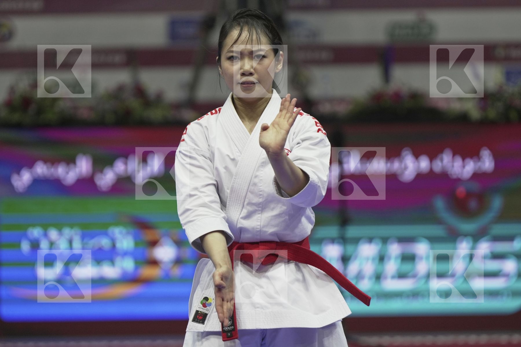 Kata final bout featuring LAU MO SHEUNG GRACE