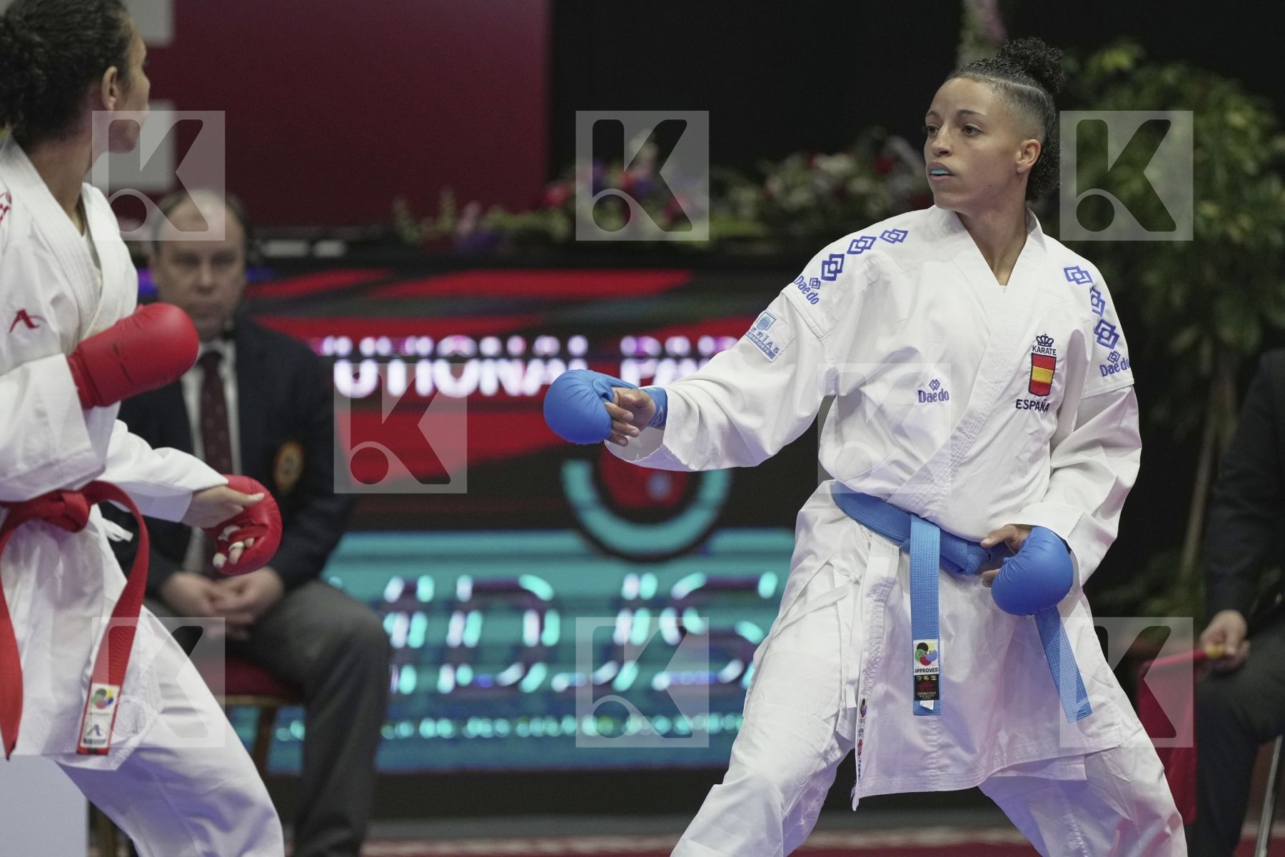 Kumite final bout featuring MORALES OZUNA GEMA & SALAMA REEM AHMED