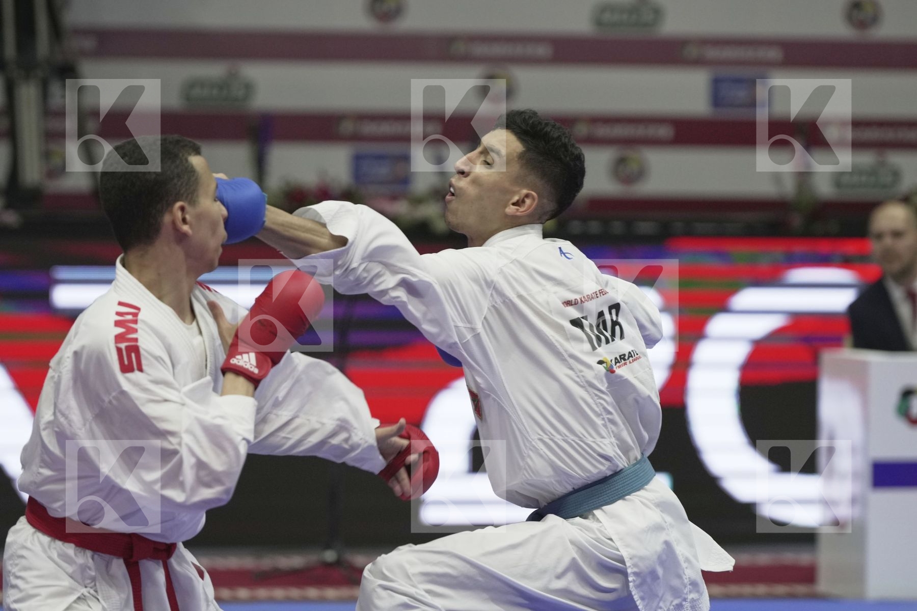 Kumite final bout featuring MOHAMED MOHAMED SALAH & JINA ABDEL ALI