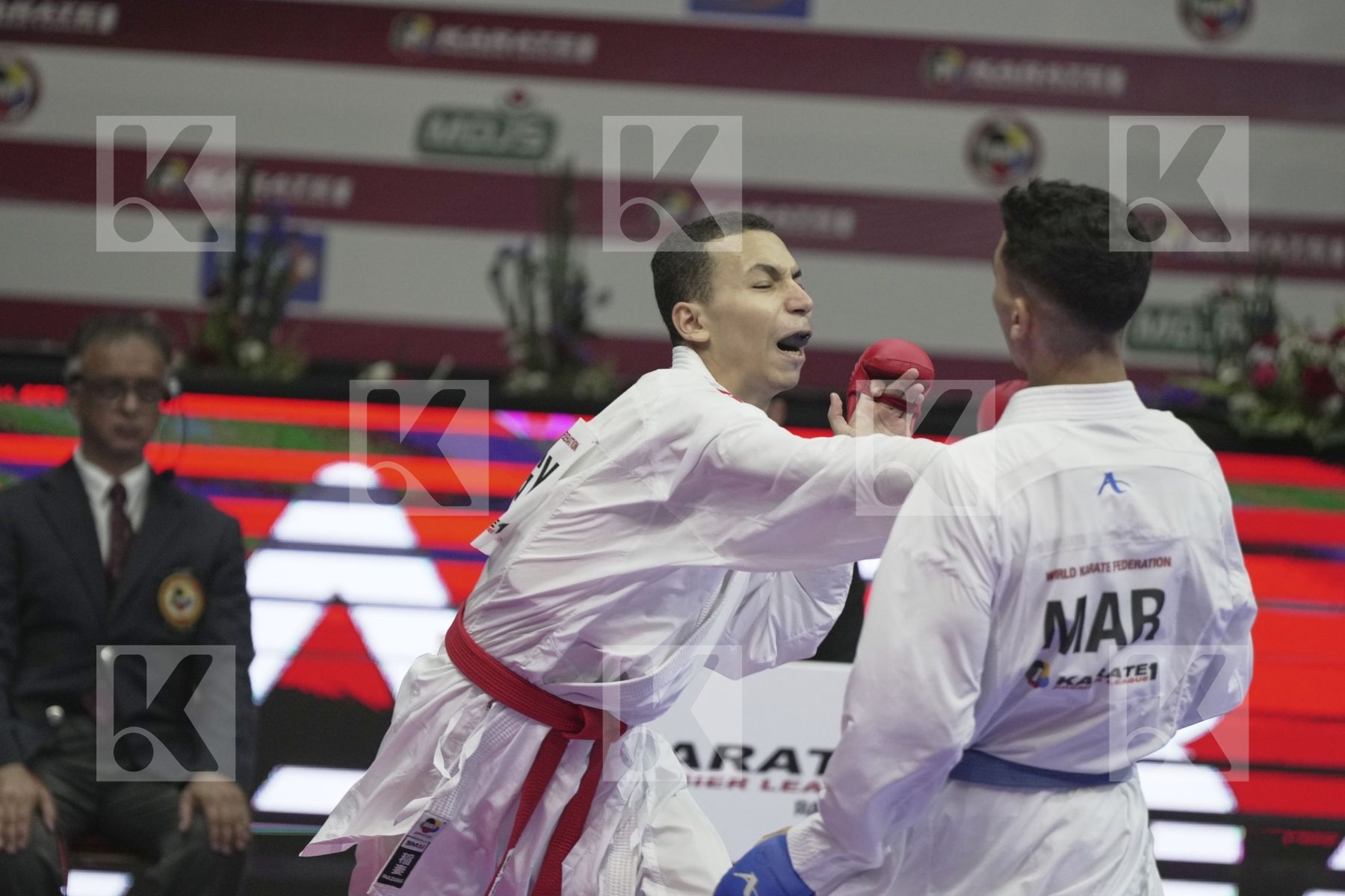 Kumite final bout featuring MOHAMED MOHAMED SALAH & JINA ABDEL ALI