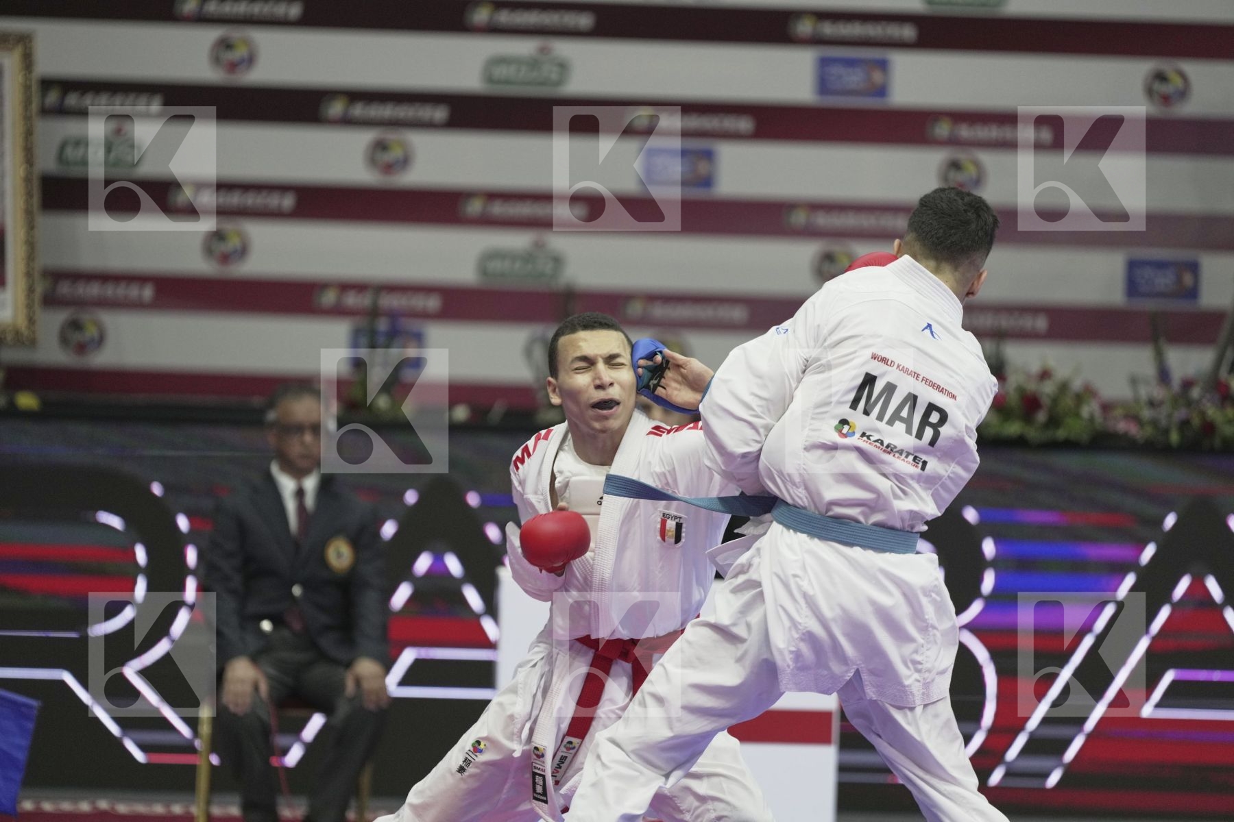 Kumite final bout featuring MOHAMED MOHAMED SALAH & JINA ABDEL ALI