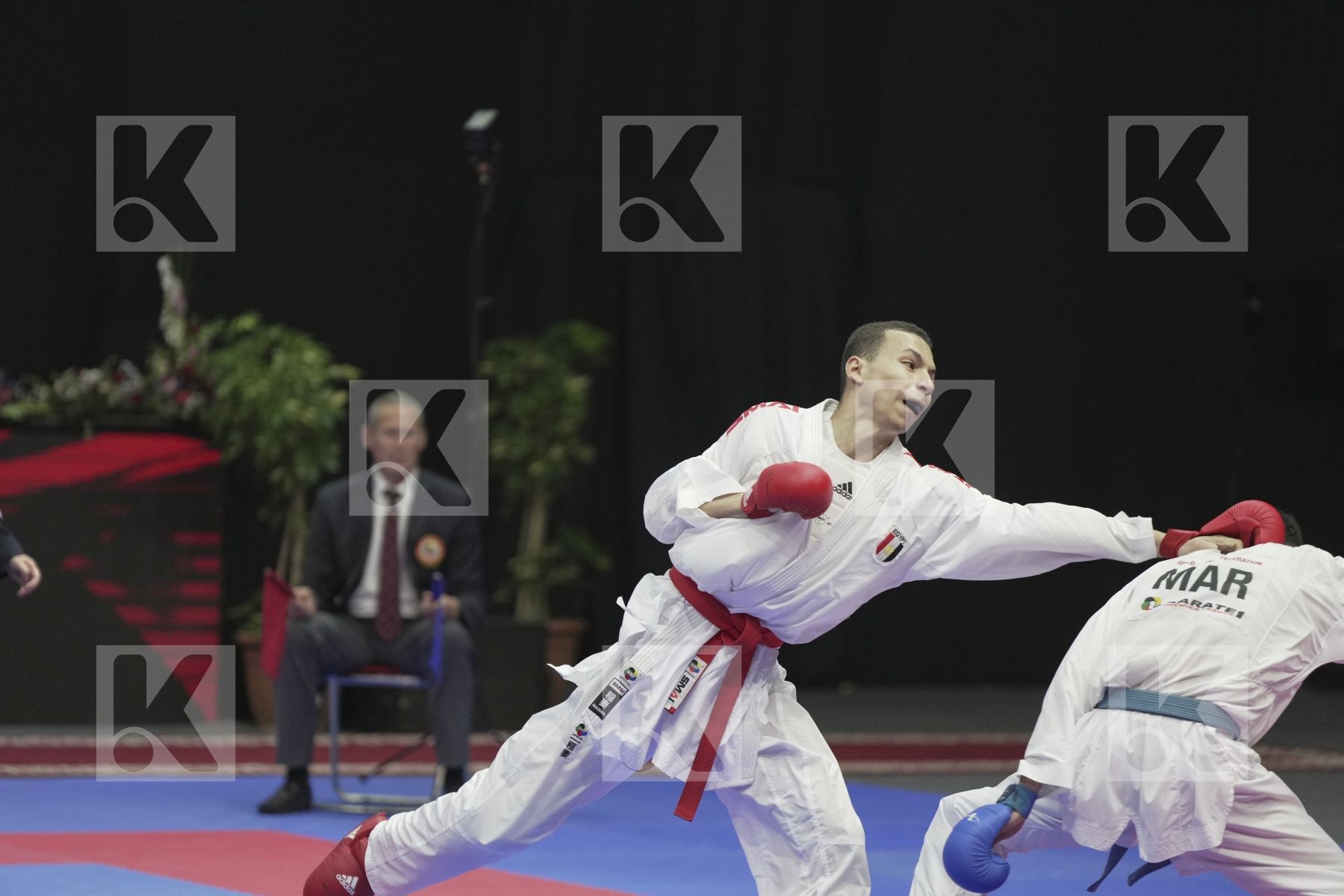 Kumite final bout featuring MOHAMED MOHAMED SALAH & JINA ABDEL ALI