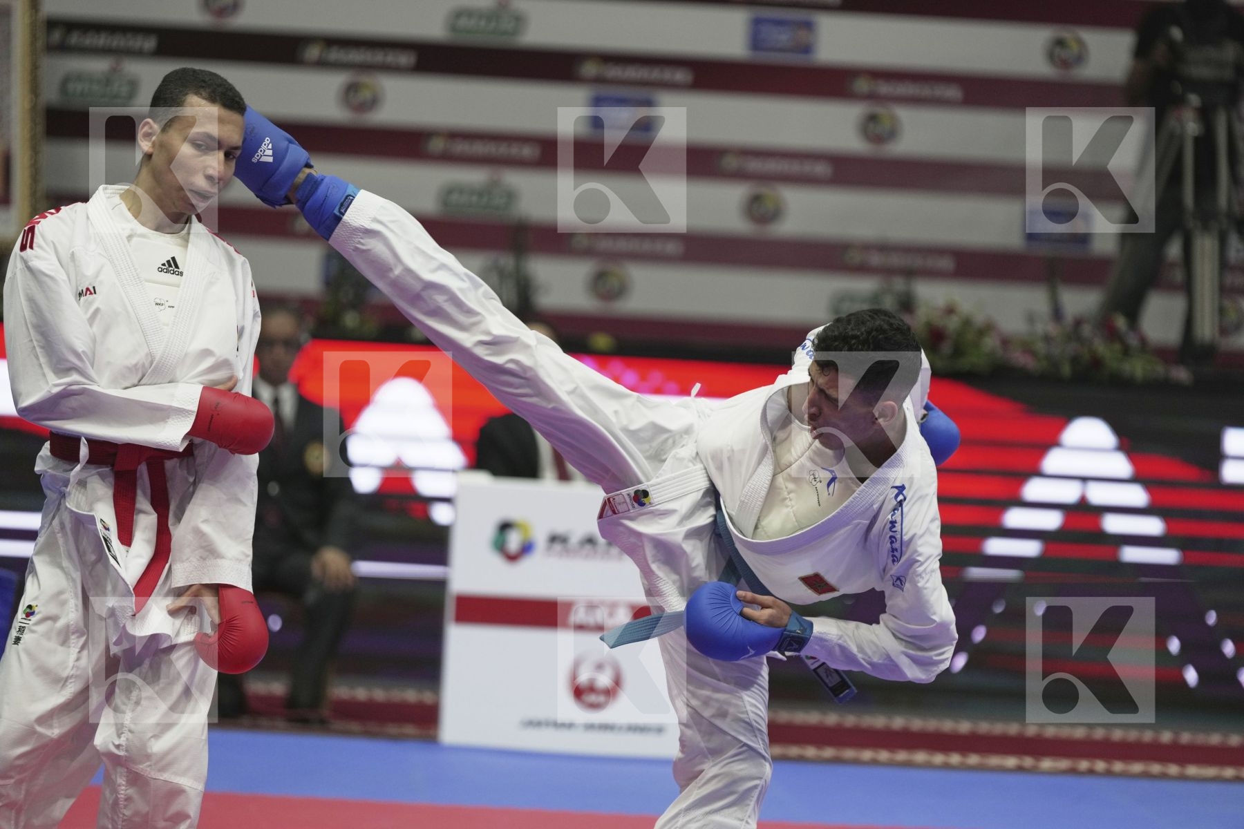 Kumite final bout featuring MOHAMED MOHAMED SALAH & JINA ABDEL ALI