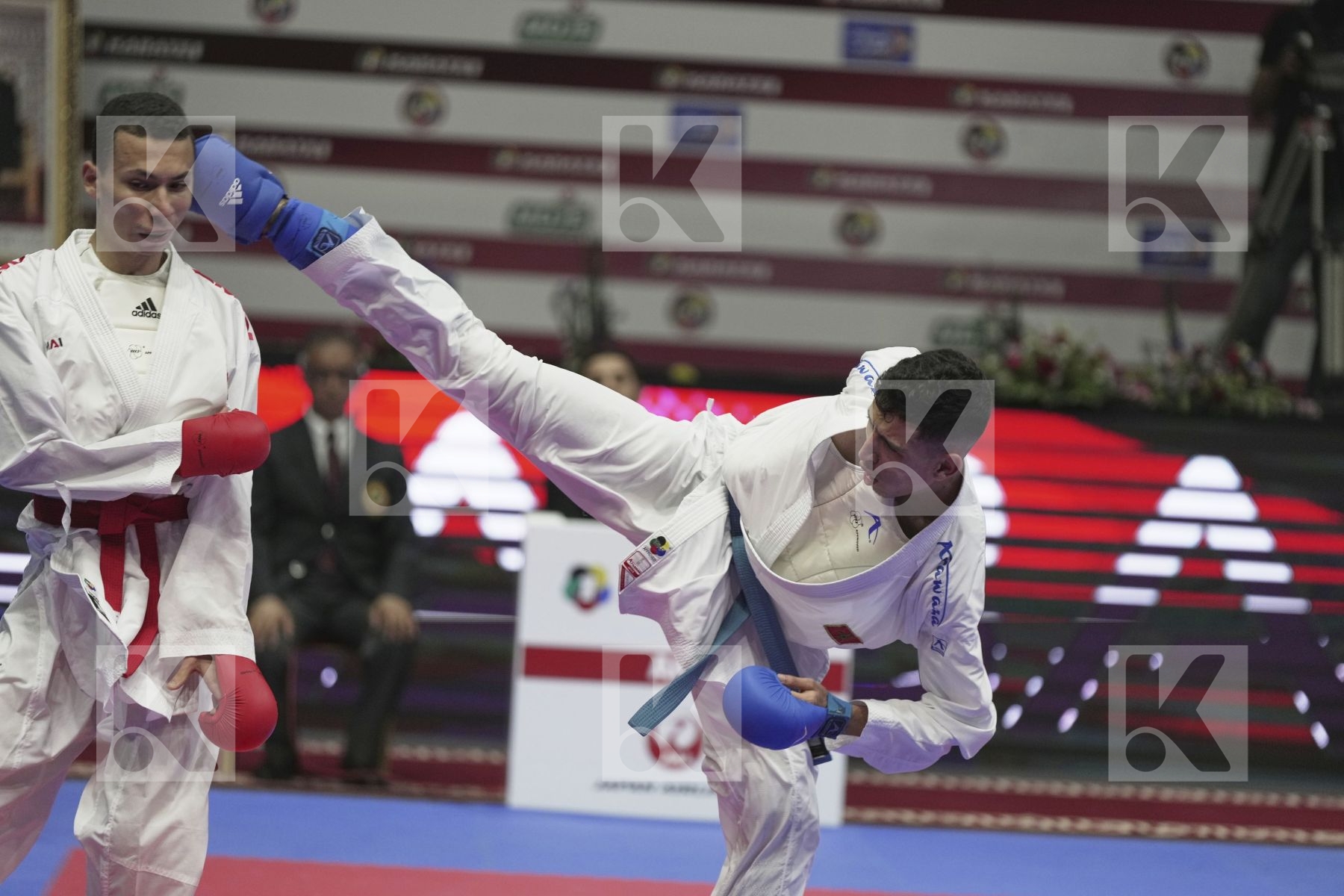 Kumite final bout featuring MOHAMED MOHAMED SALAH & JINA ABDEL ALI