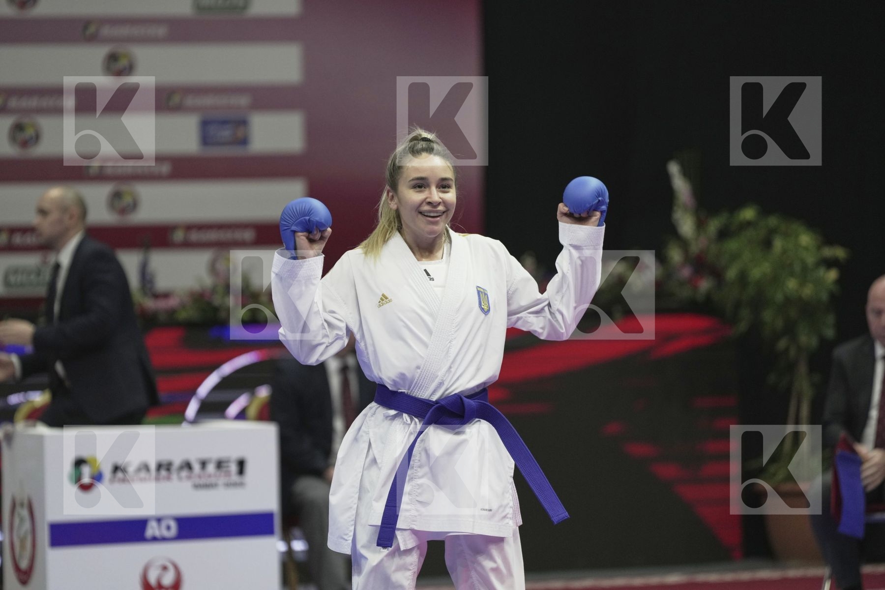 Kumite final bout featuring TERLIUGA ANZHELIKA & YOUSSEF AHLAM