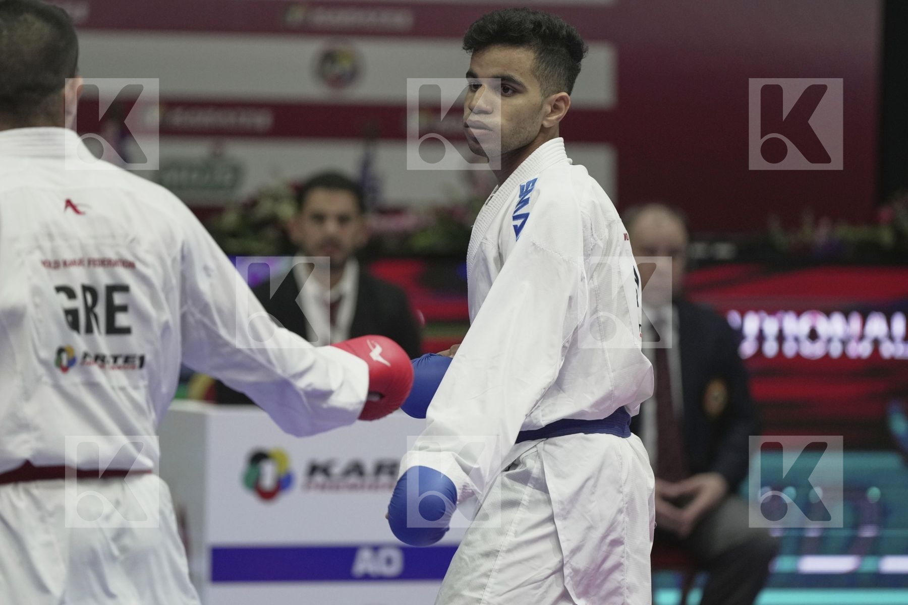 Kumite final bout featuring XENOS DIONYSIOS & LOTFY AHMED AIMAN