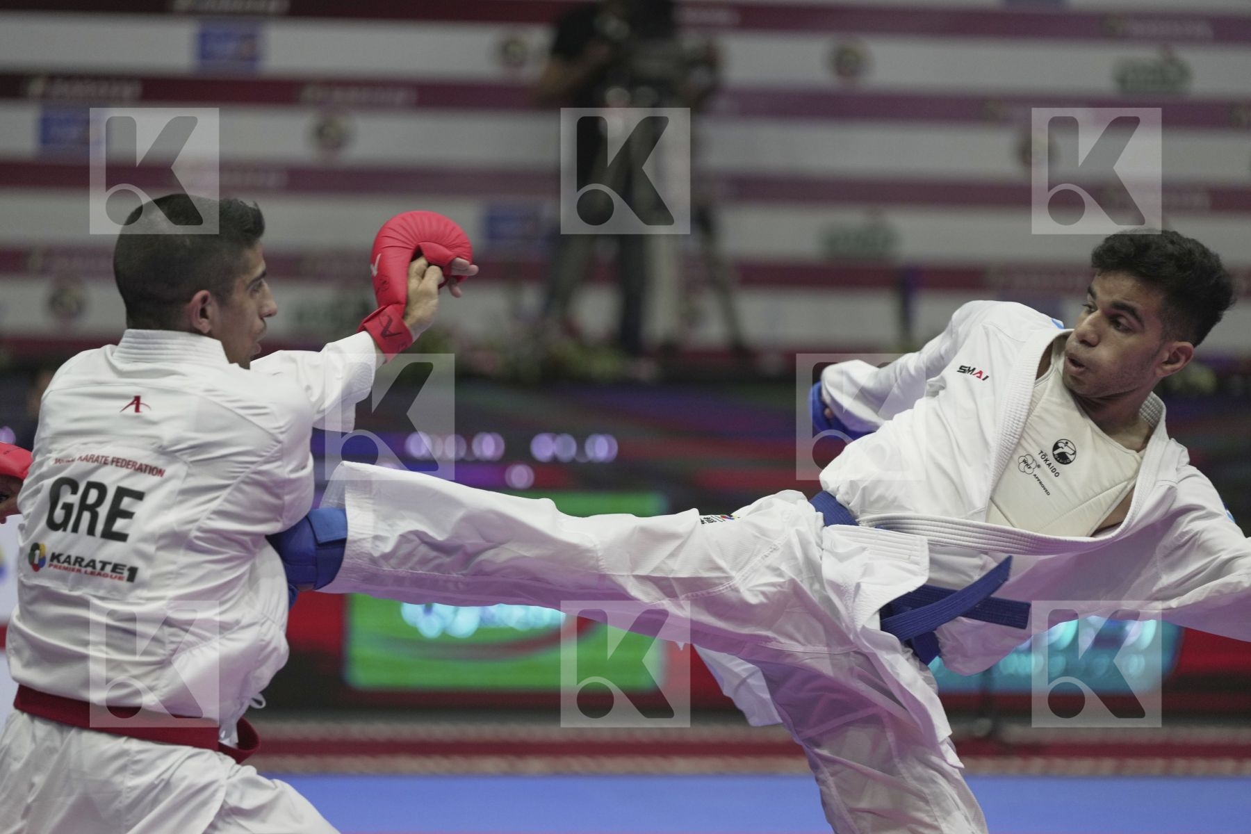 Kumite final bout featuring XENOS DIONYSIOS & LOTFY AHMED AIMAN