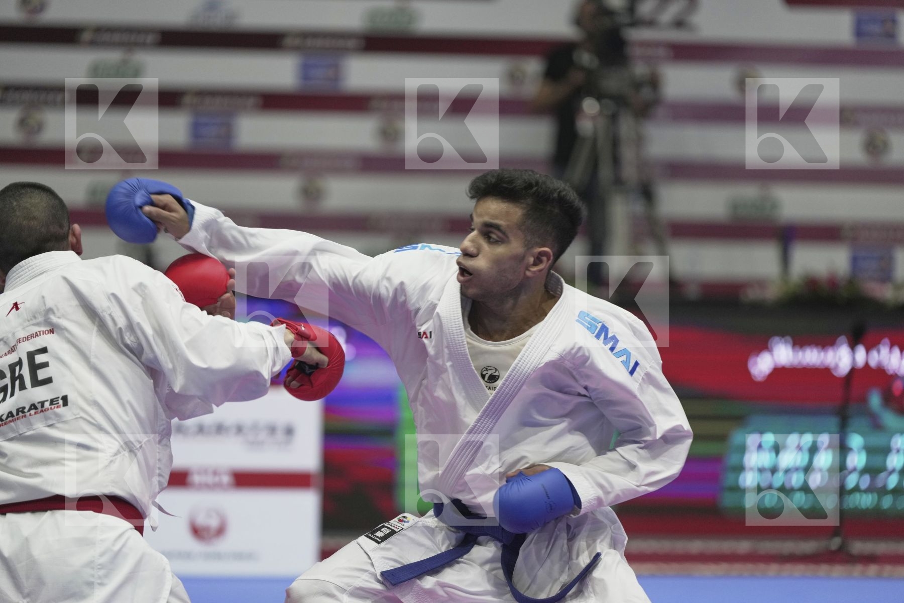 Kumite final bout featuring XENOS DIONYSIOS & LOTFY AHMED AIMAN