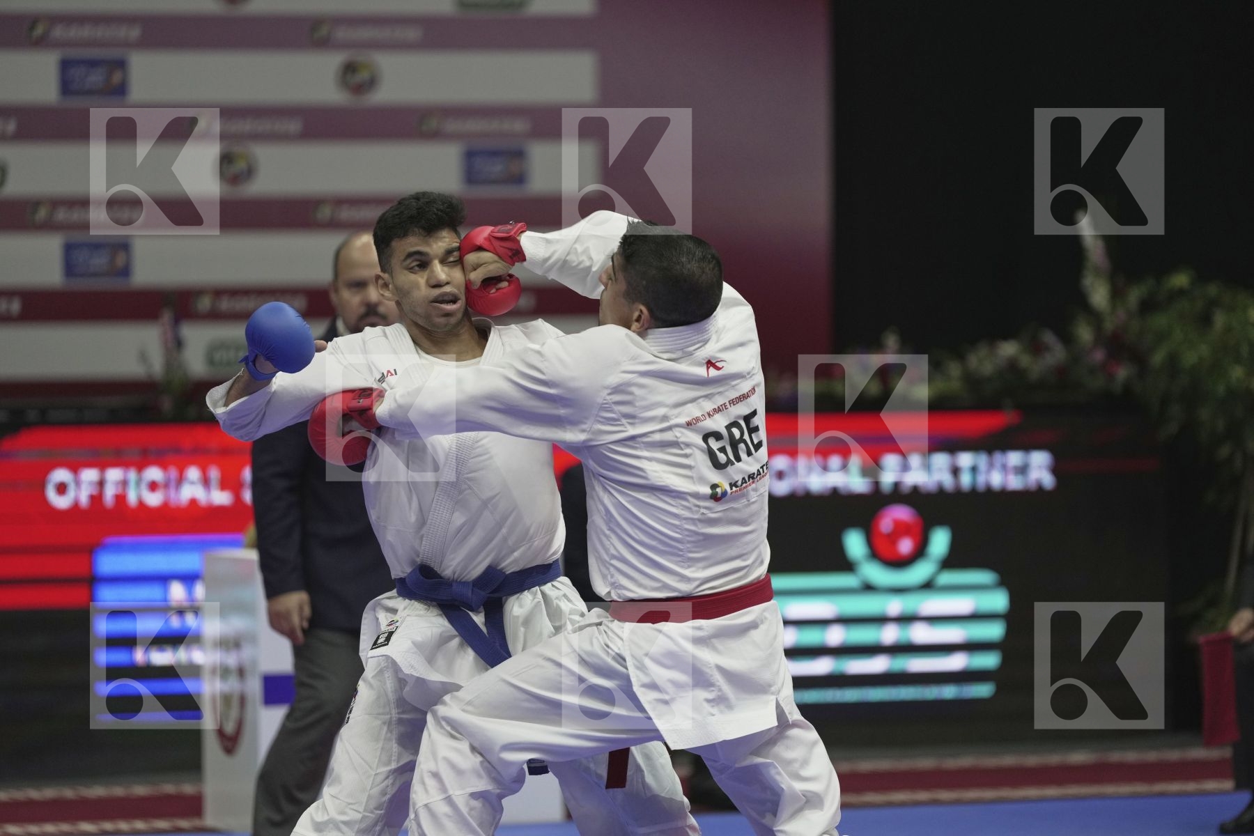Kumite final bout featuring XENOS DIONYSIOS & LOTFY AHMED AIMAN