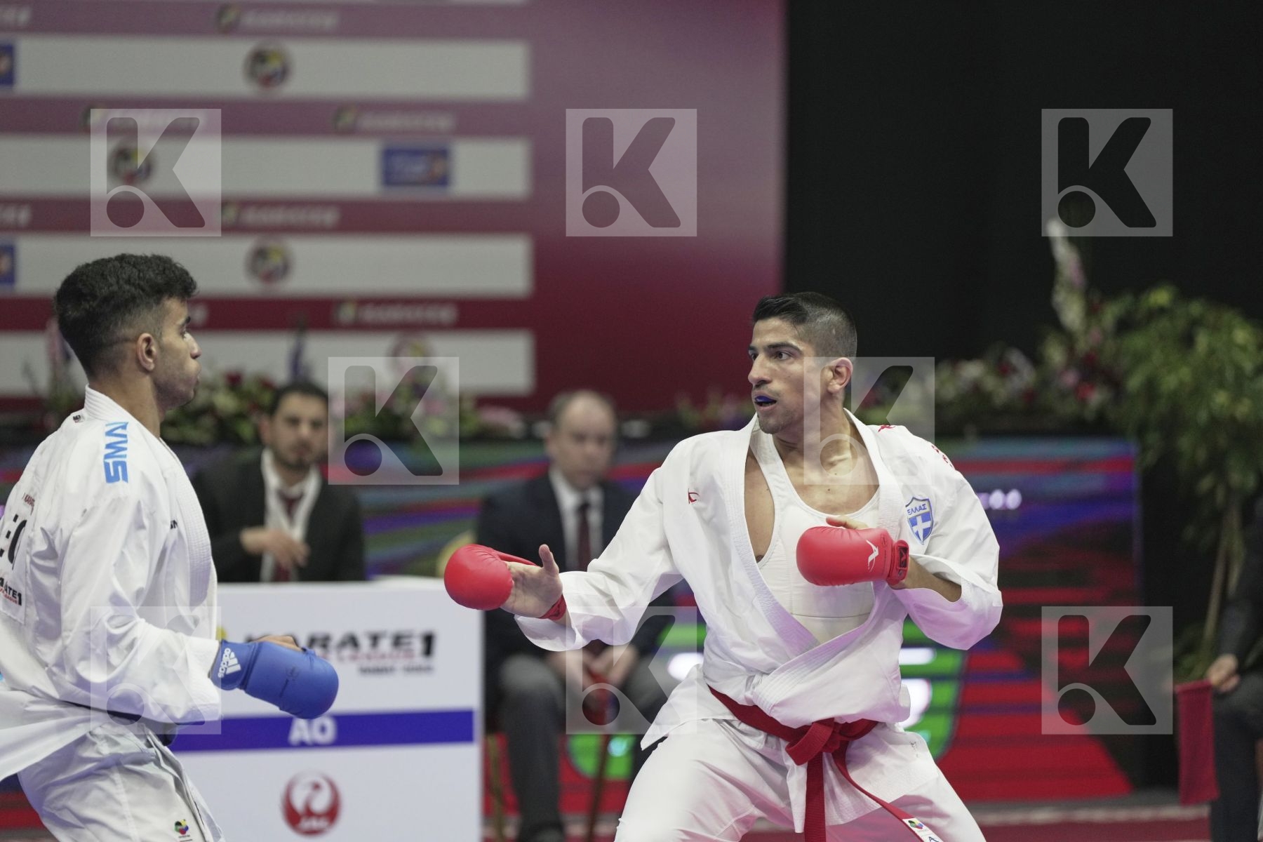 Kumite final bout featuring XENOS DIONYSIOS & LOTFY AHMED AIMAN