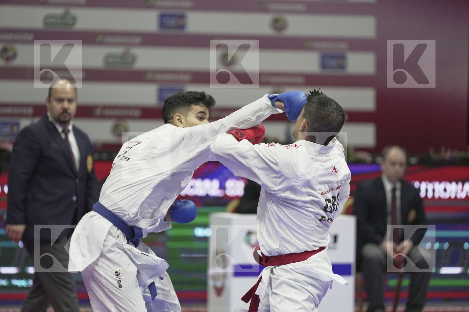 Kumite final bout featuring XENOS DIONYSIOS & LOTFY AHMED AIMAN