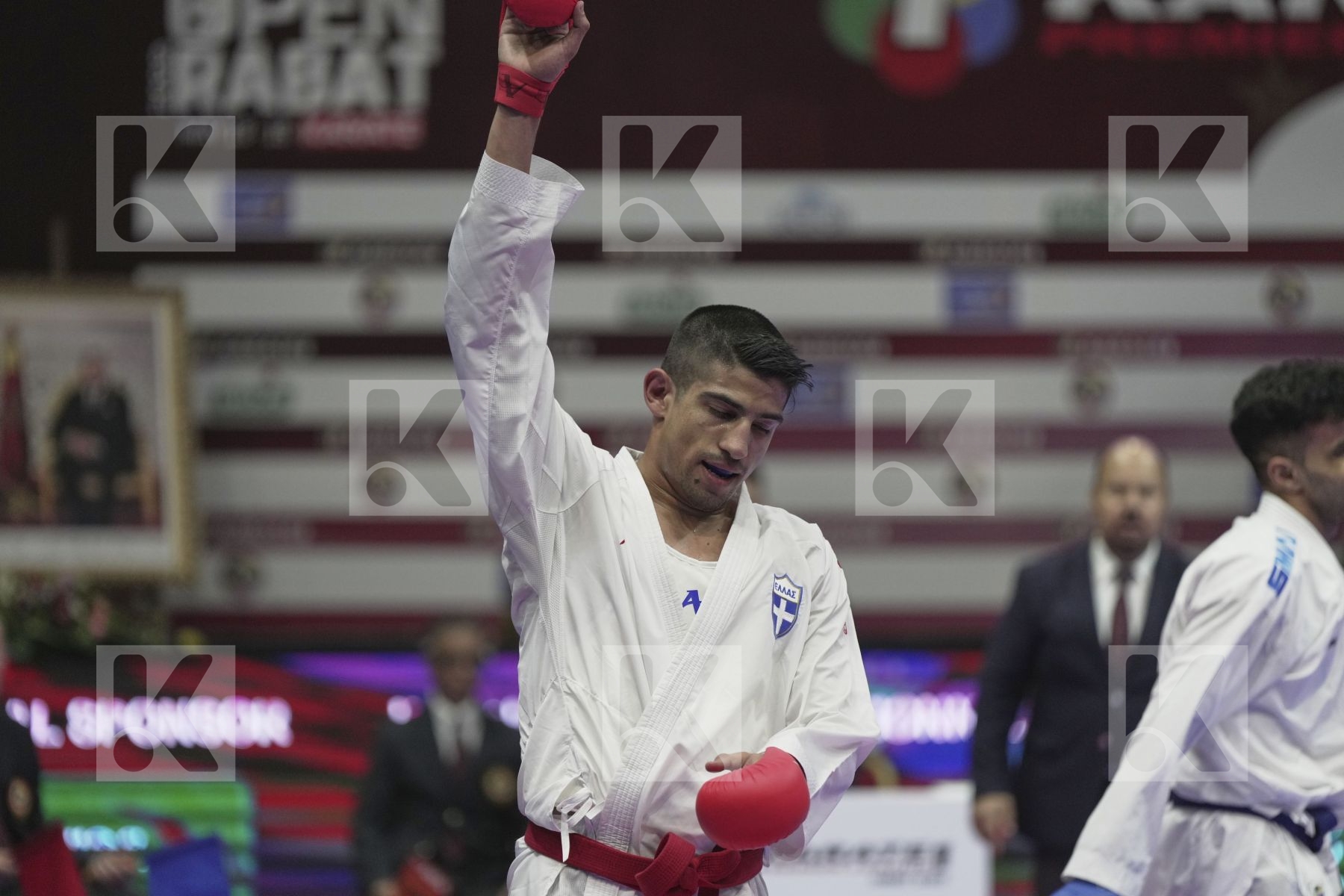 Kumite final bout featuring XENOS DIONYSIOS & LOTFY AHMED AIMAN