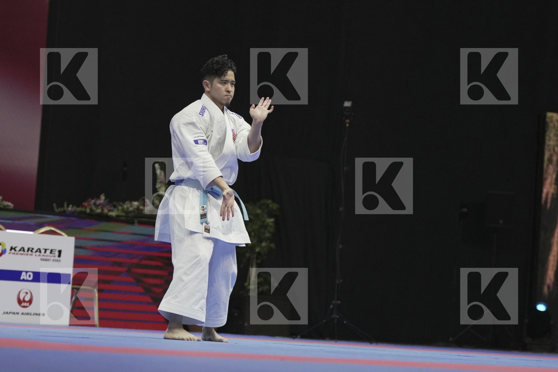 Kata final bout featuring Tozaki Gakuji