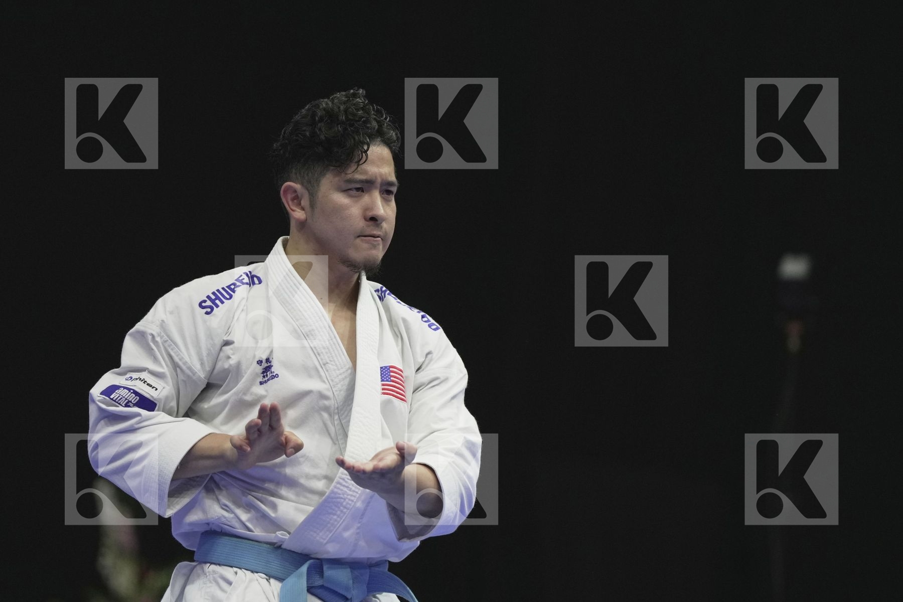Kata final bout featuring Tozaki Gakuji