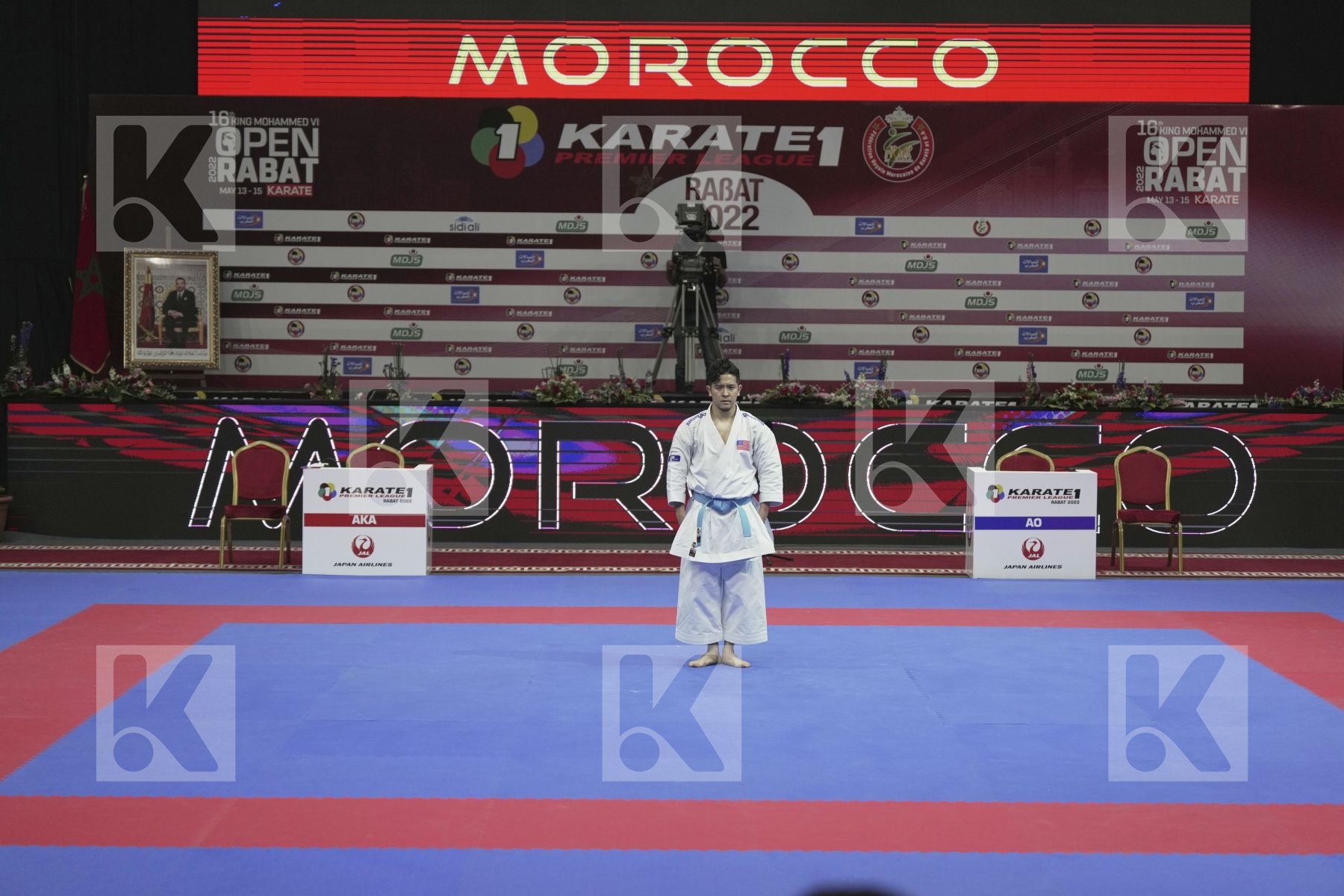 Kata final bout featuring Tozaki Gakuji