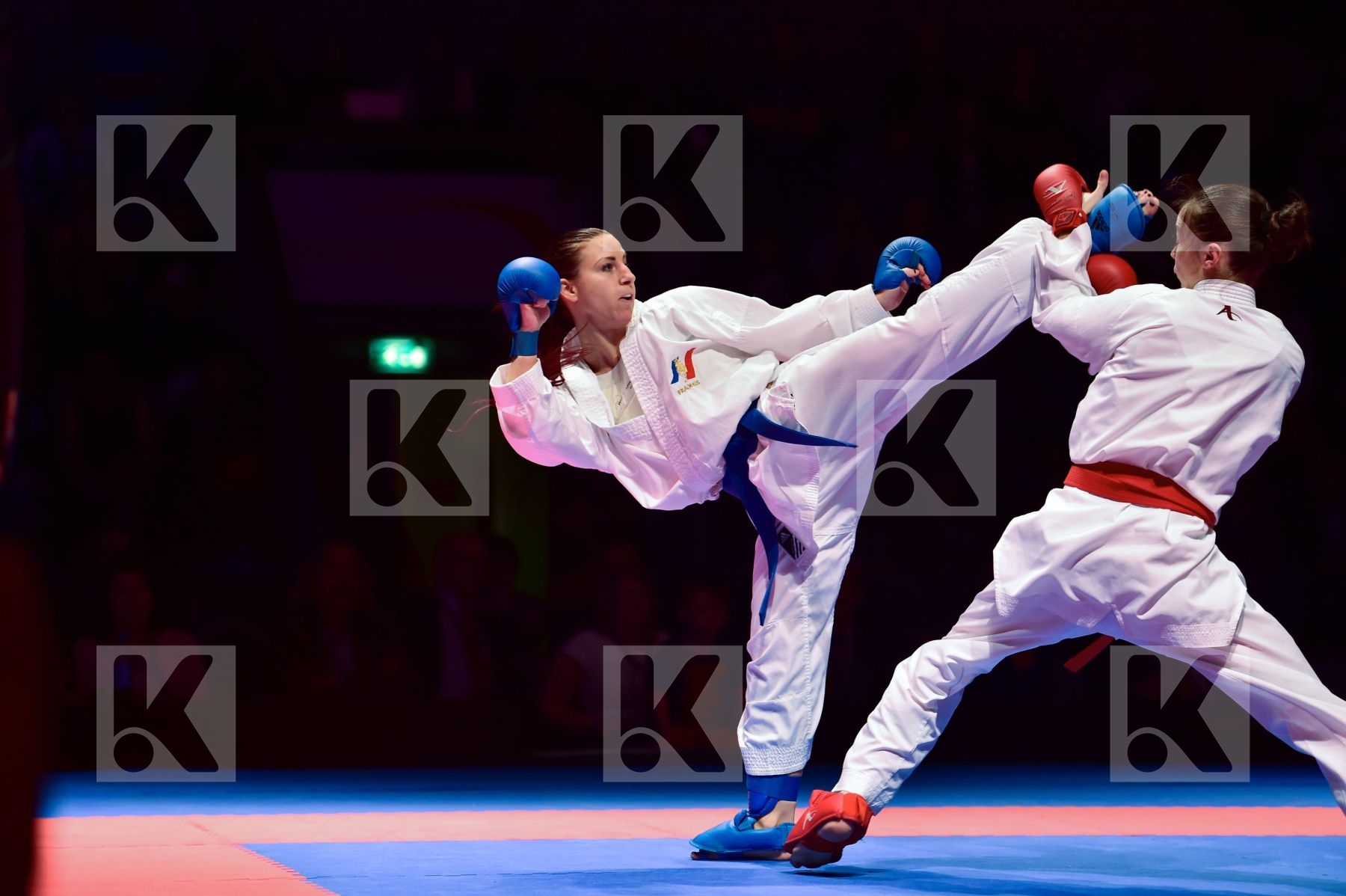 -50 kg final France Kryva Kateryna kumite Recchia Alexandra Ukra