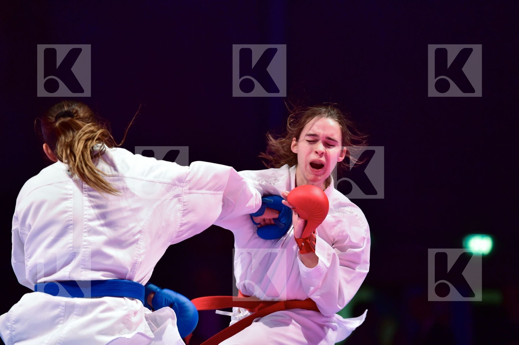 -55 kg final France kumite Luxembourg Thouy Emilie Warling Jenni