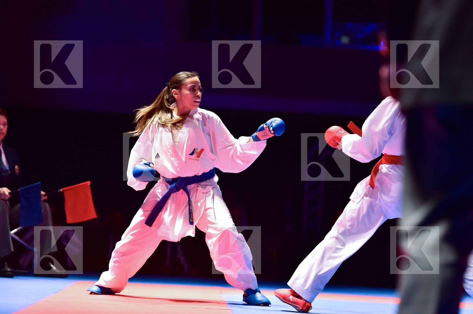 -55 kg final France kumite Luxembourg Thouy Emilie Warling Jenni