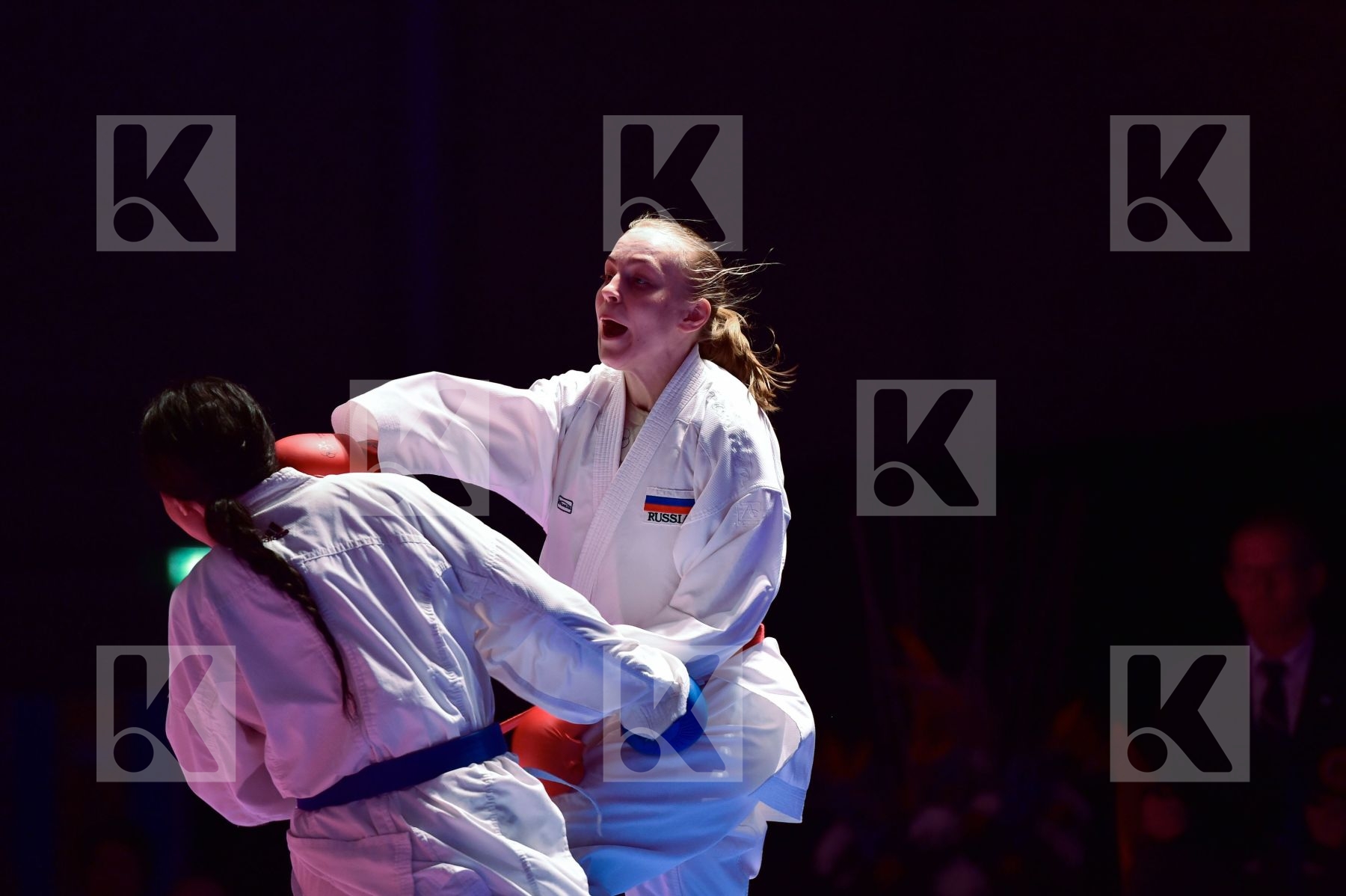 -61 kg final France Gataullina Nailya Ignace Lucie kumite Russia
