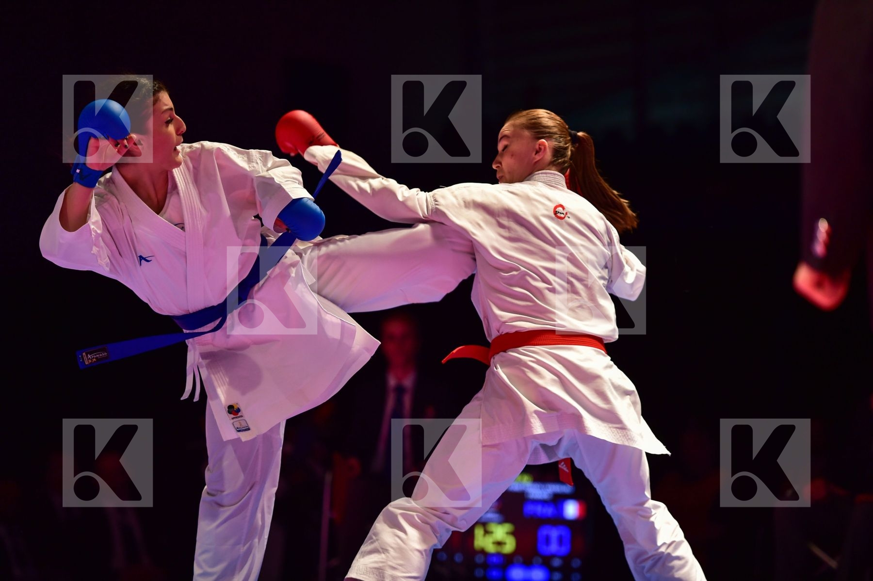 -68 kg France Gafurova Guzaliya Kazakhstan kumite Panetsidou Vas