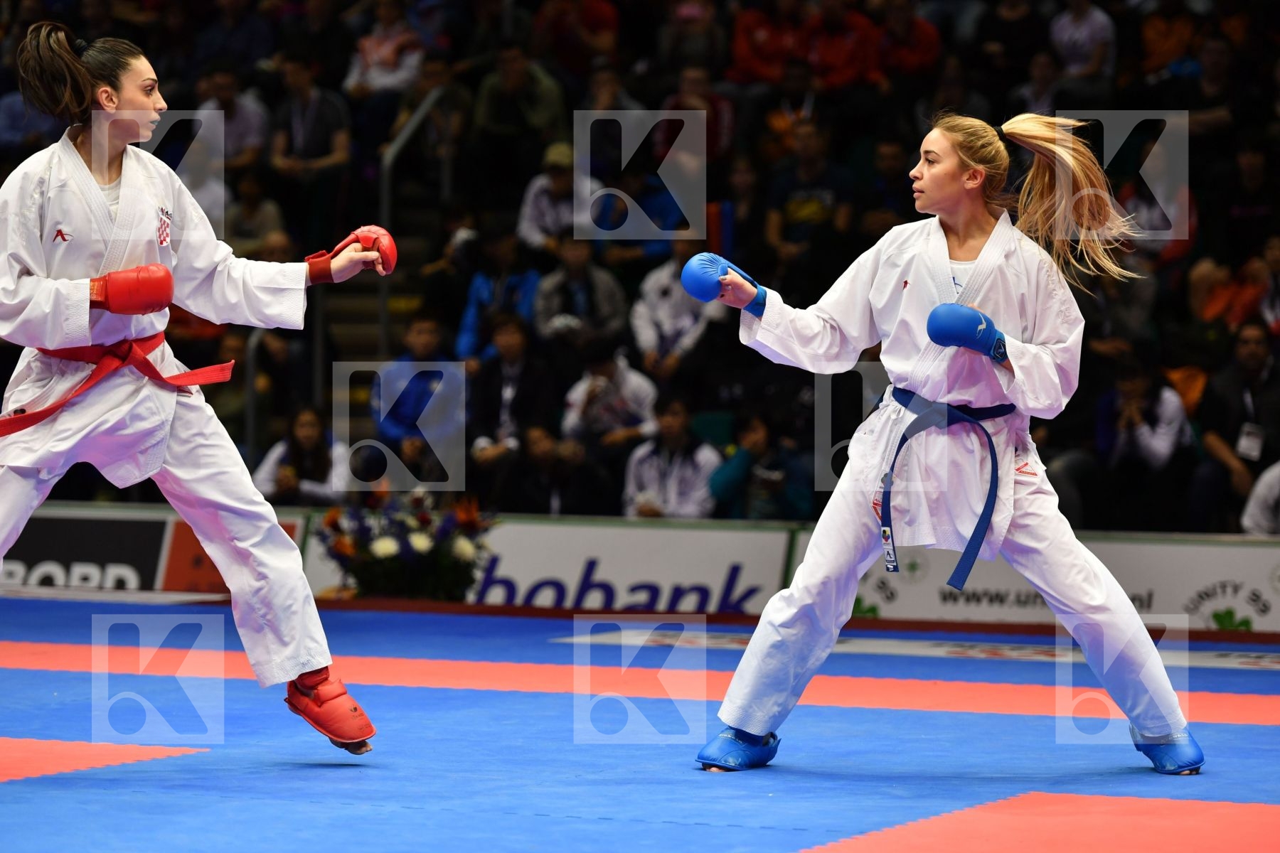 Croatia Female kumite -55 kg Hasani Alesandra Terluyga Anzhelika