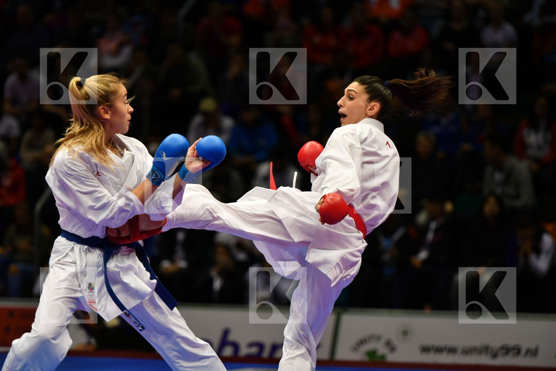 Croatia Female kumite -55 kg Hasani Alesandra Terluyga Anzhelika
