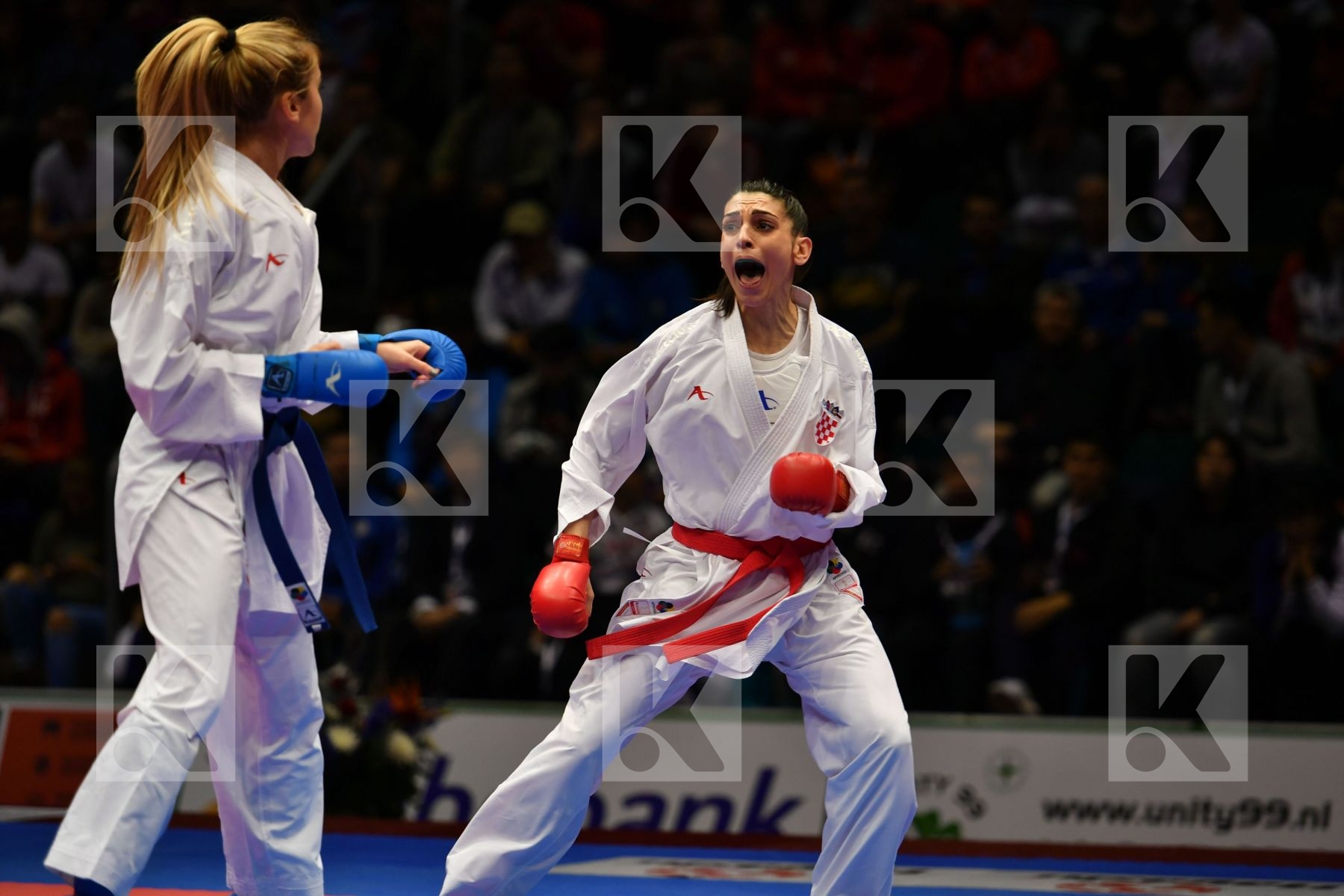 Croatia Female kumite -55 kg Hasani Alesandra Terluyga Anzhelika