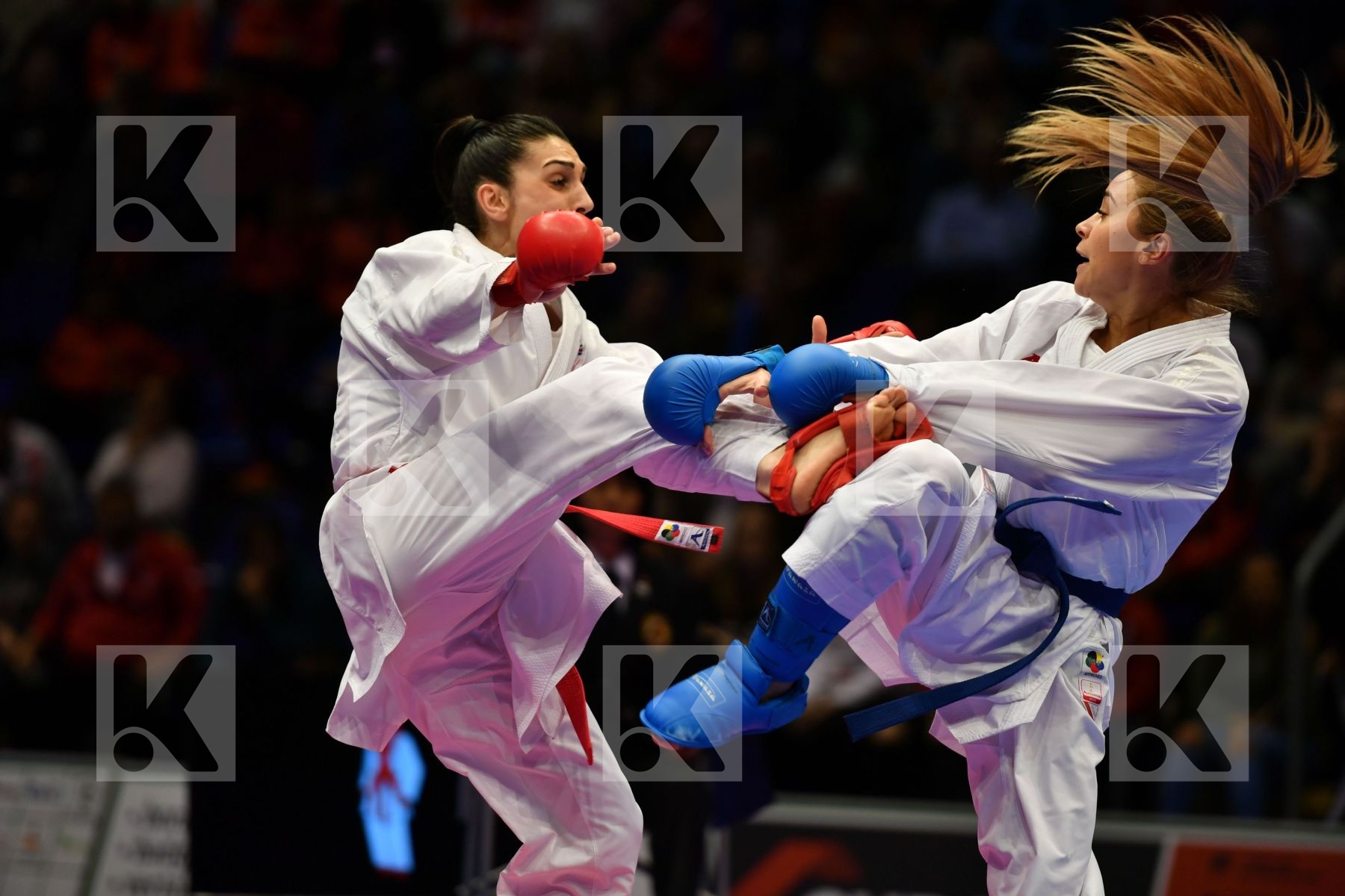 Croatia Female kumite -55 kg Hasani Alesandra Terluyga Anzhelika