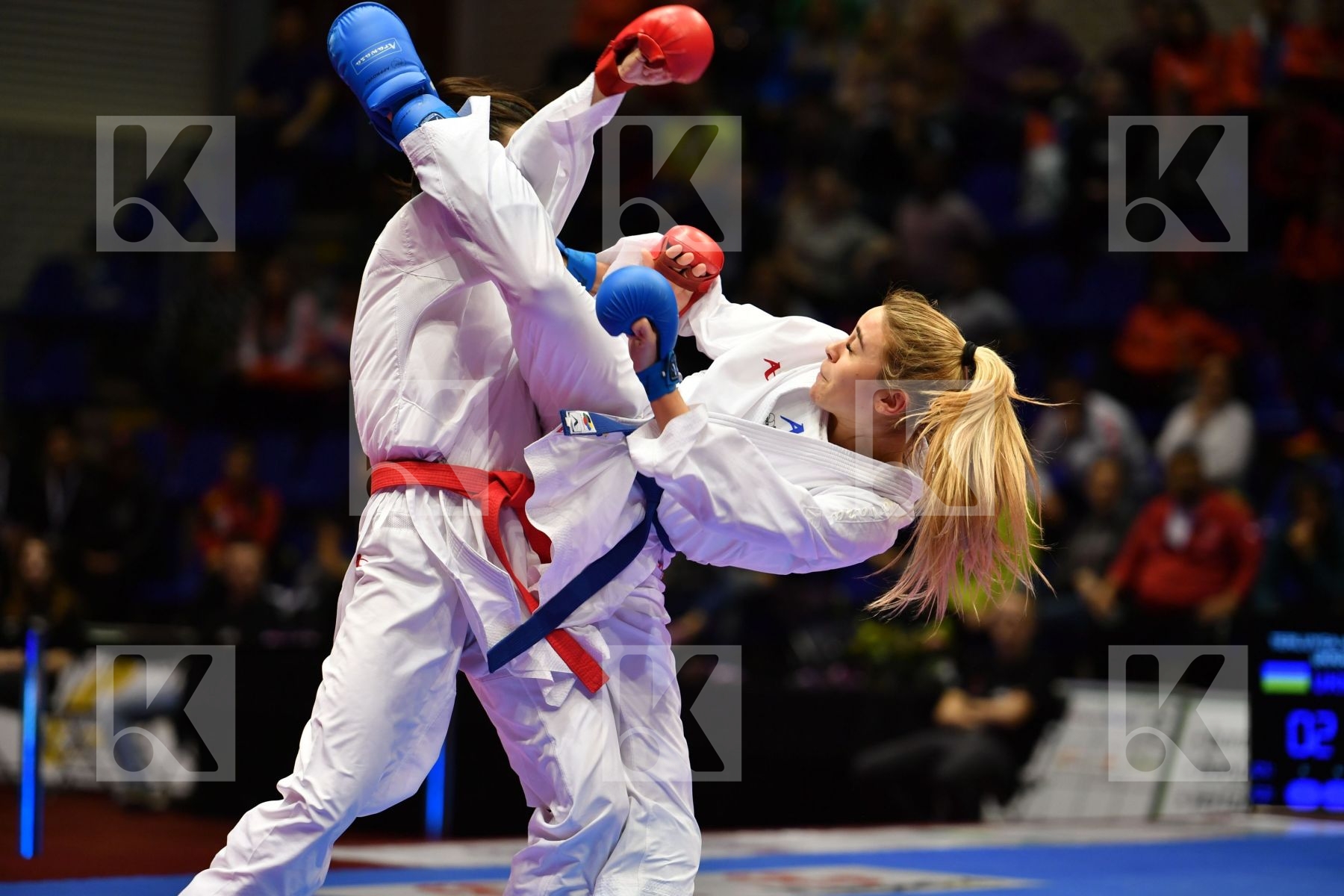 Croatia Female kumite -55 kg Hasani Alesandra Terluyga Anzhelika