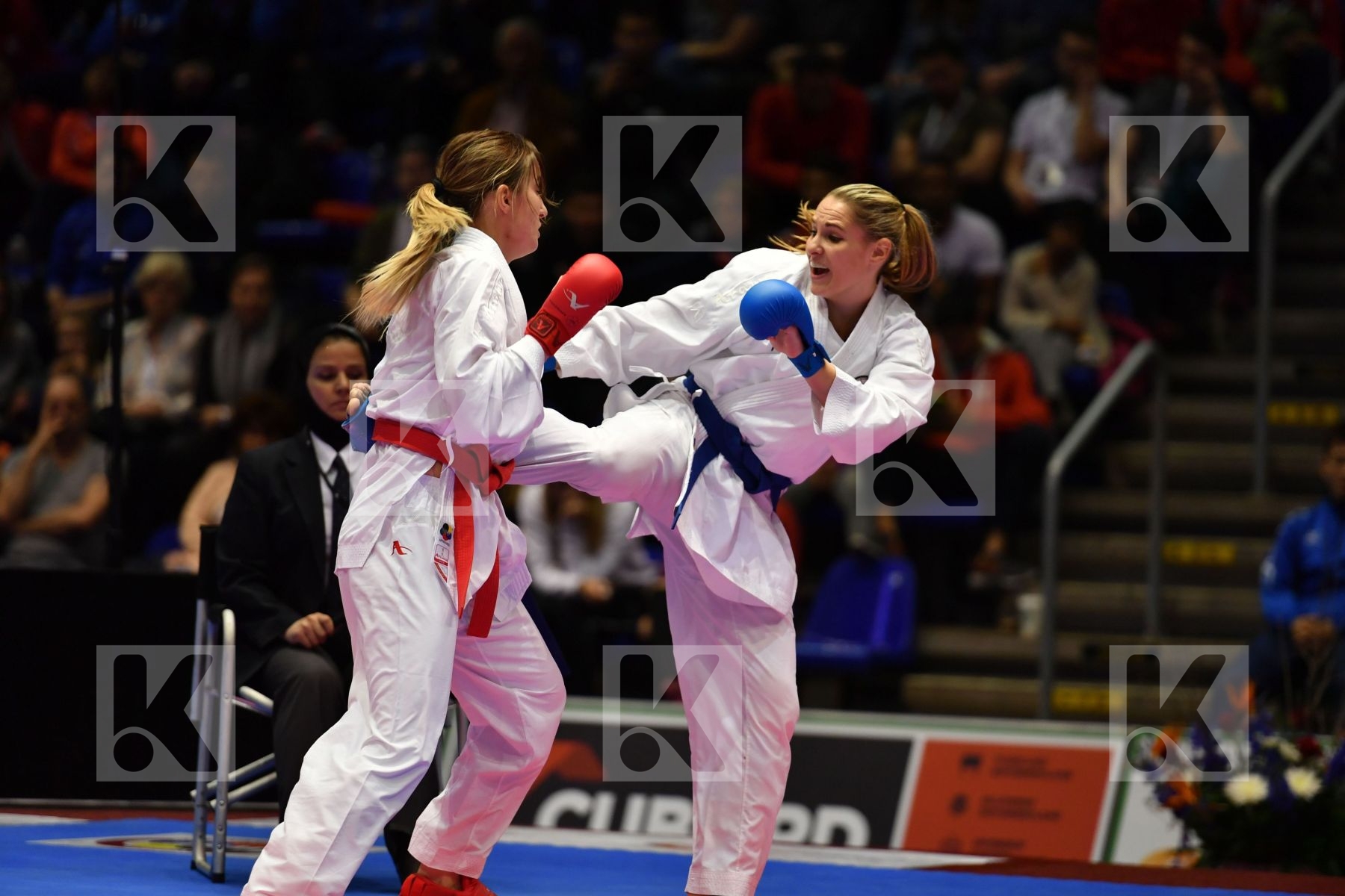 Austria Buchinger Alisa Female kumite -68 kg France Zaretska Iry