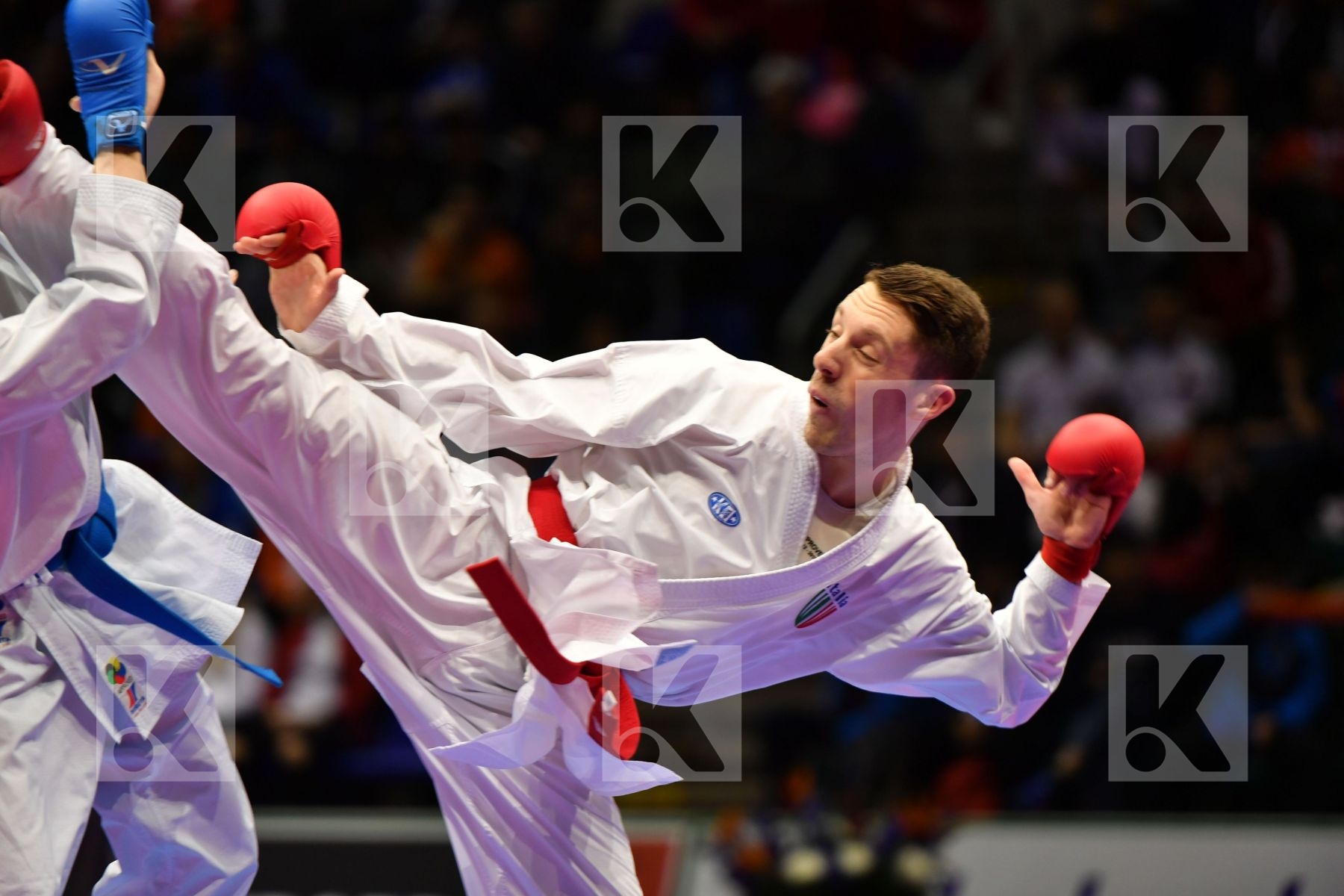 Chinese taipei De vivo Gianluca Italy Male kumite -67 kg Pan Po-