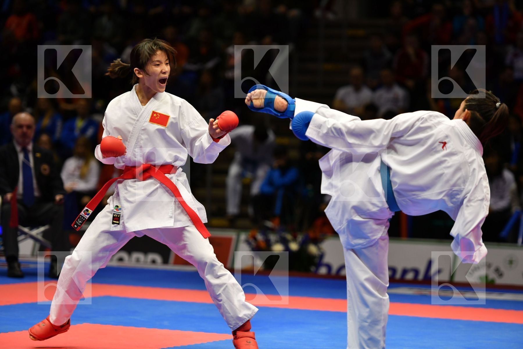 Bruna Gabriela Chile China Female kumite -50 kg Li Ranran
